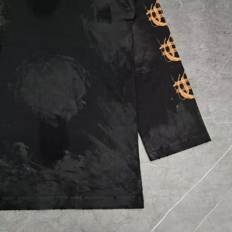 Balenciaga Balenciaga Flame Sanskrit Clay Dyeing Old Long Sleeve Size US L / EU 52-54 / 3 - 7 Thumbnail