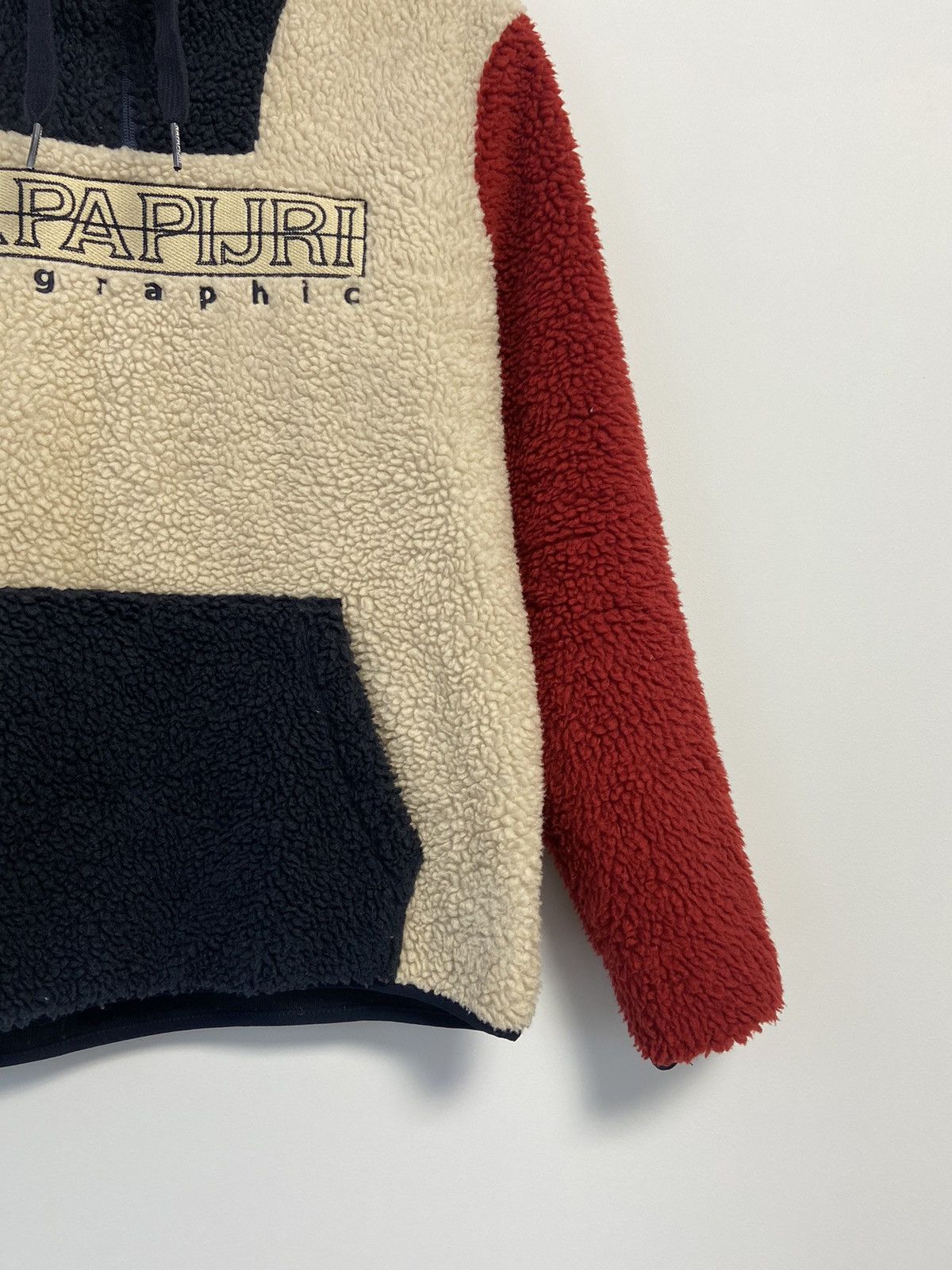 Napapijri VINTAGE NAPAPIJRI SHERPA FLEECE PULLOVER JACKET Size US L / EU 52-54 / 3 - 2 Thumbnail