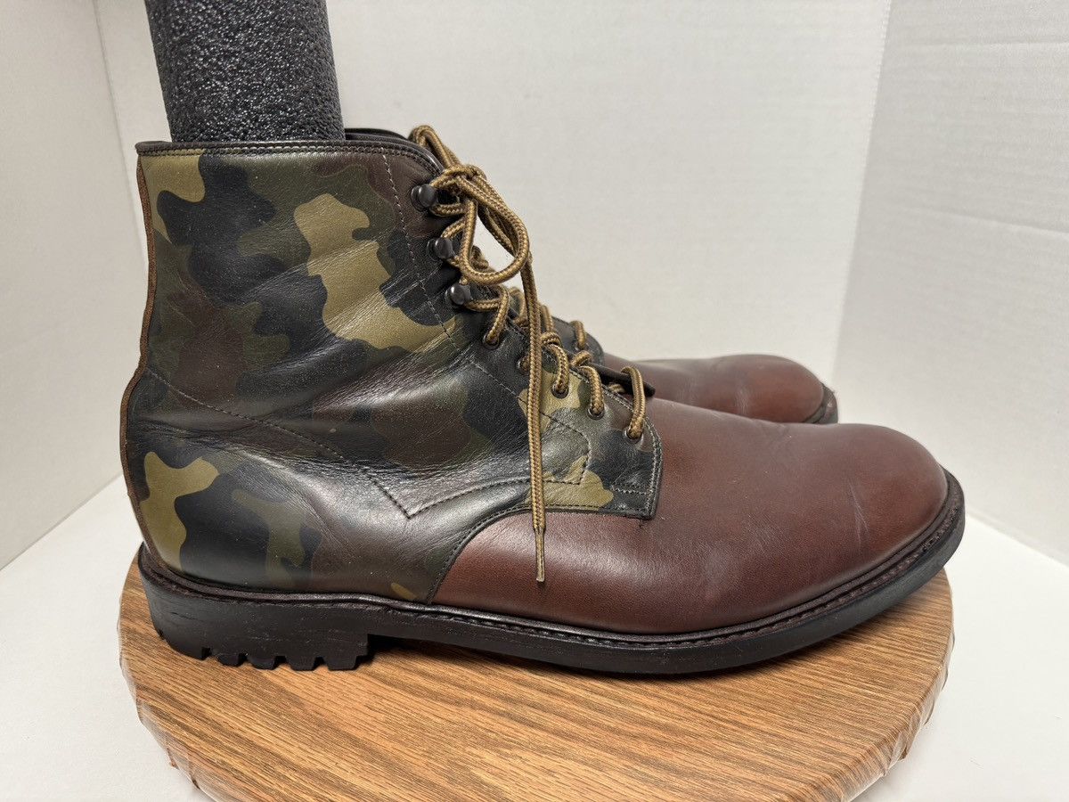 Allen Edmonds Allen Edmonds Higgins Mill Lace Up Brown Camo Leather Boot Size US 15 / EU 48 - 7 Thumbnail