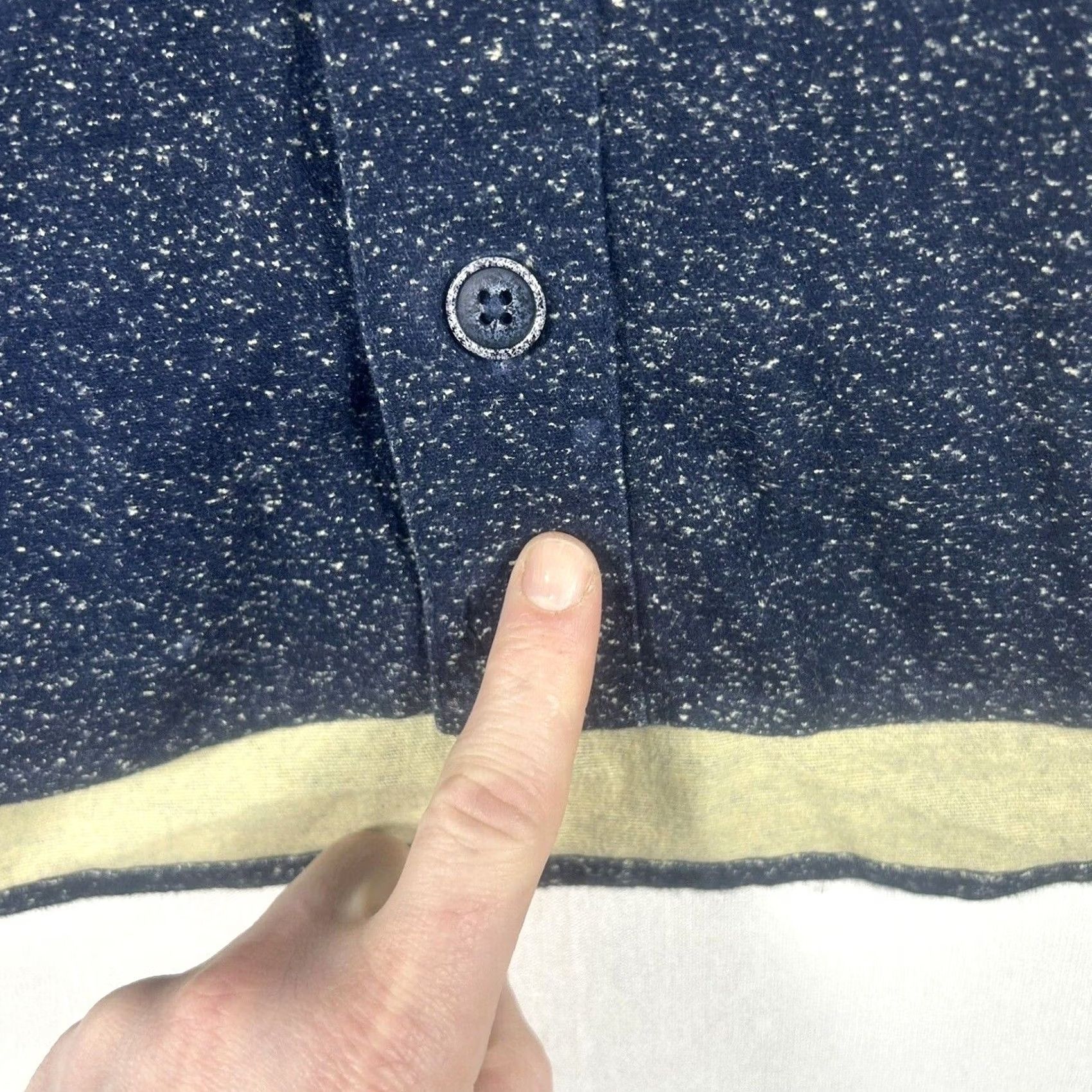 Vintage Foundry Freedom Shirt Men's Large Blue Heather Chamois Flannel Button-Up Regular Fit Long Sleeve Collared Button-Down Size US L / EU 52-54 / 3 - 3 Thumbnail