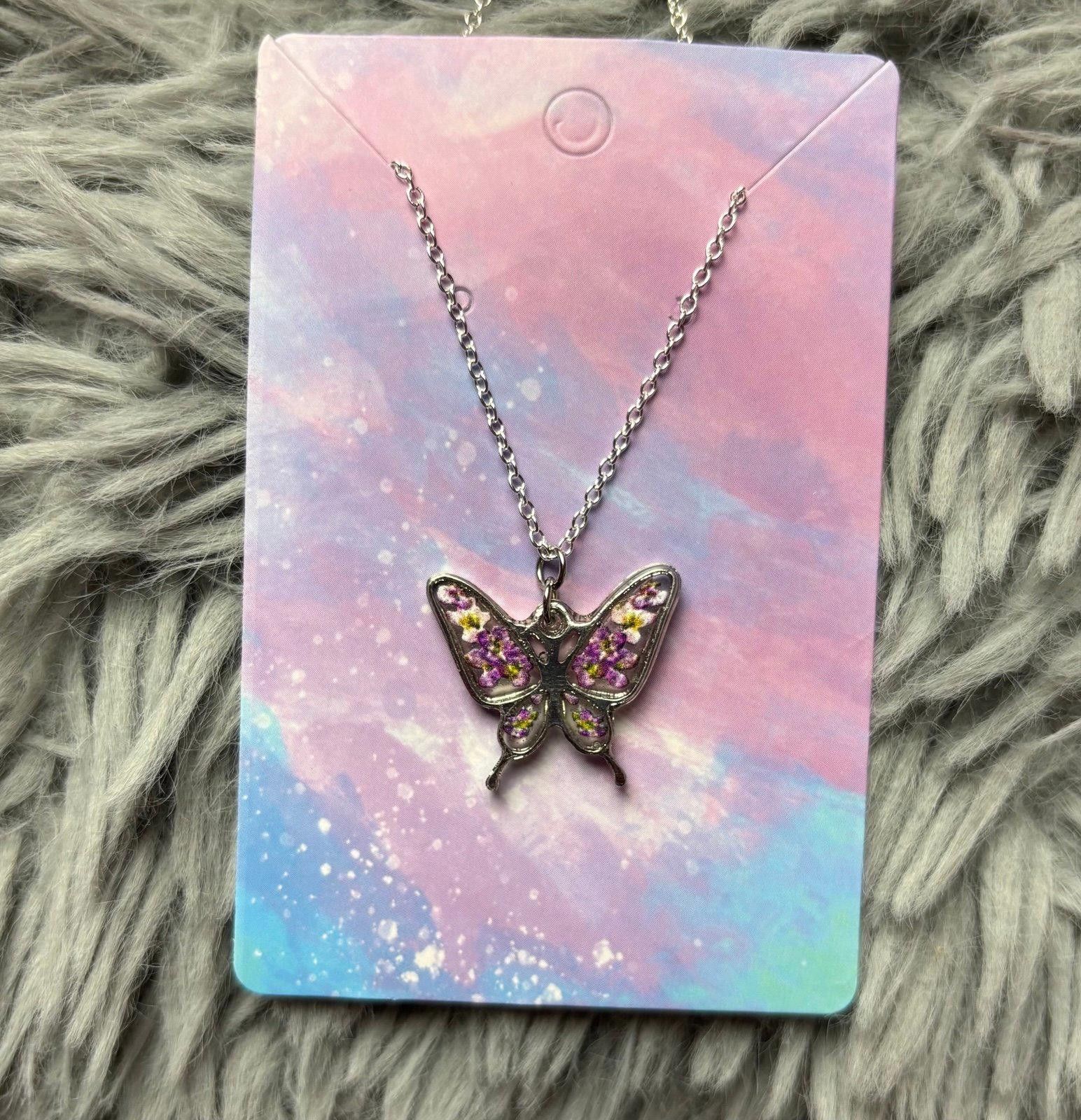 Handmade Handmade necklace purple butterfly Size ONE SIZE - 1 Preview