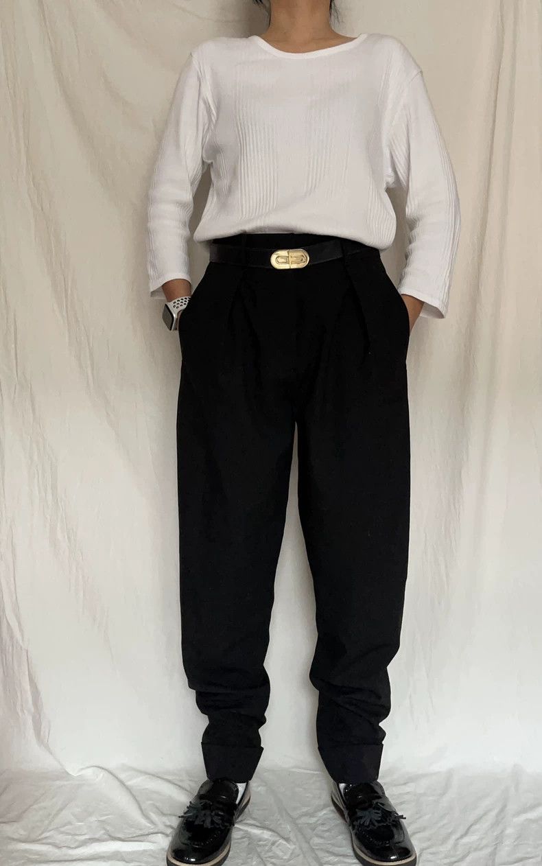 Other Y's White Cotton Long Sleeve Threaded Basic T-Shirt Size US M / EU 48-50 / 2 - 5 Thumbnail