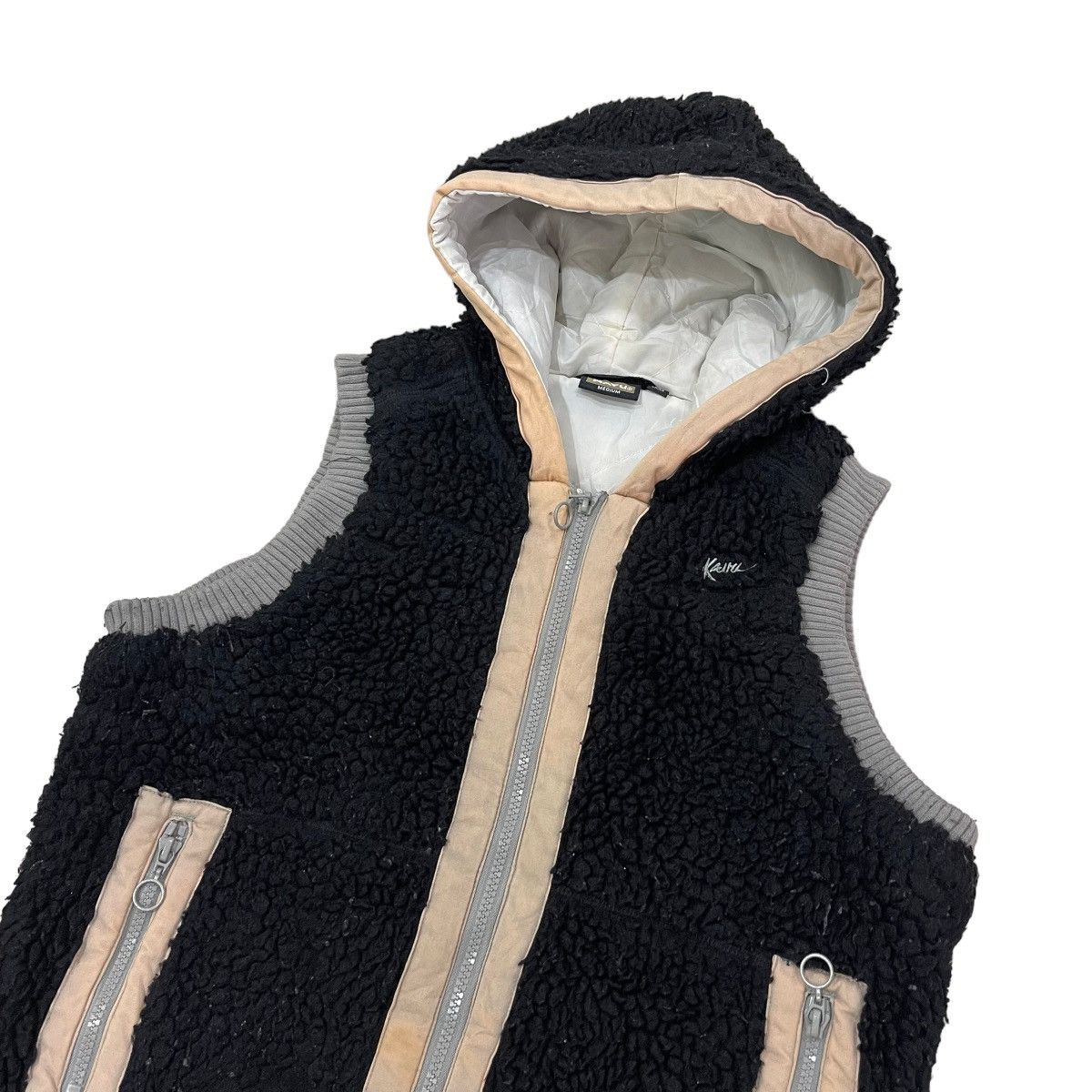KAVU × Vintage Vintage KAVU Deep Pile Hoodie Vest Size US M / EU 48-50 / 2 - 4 Thumbnail