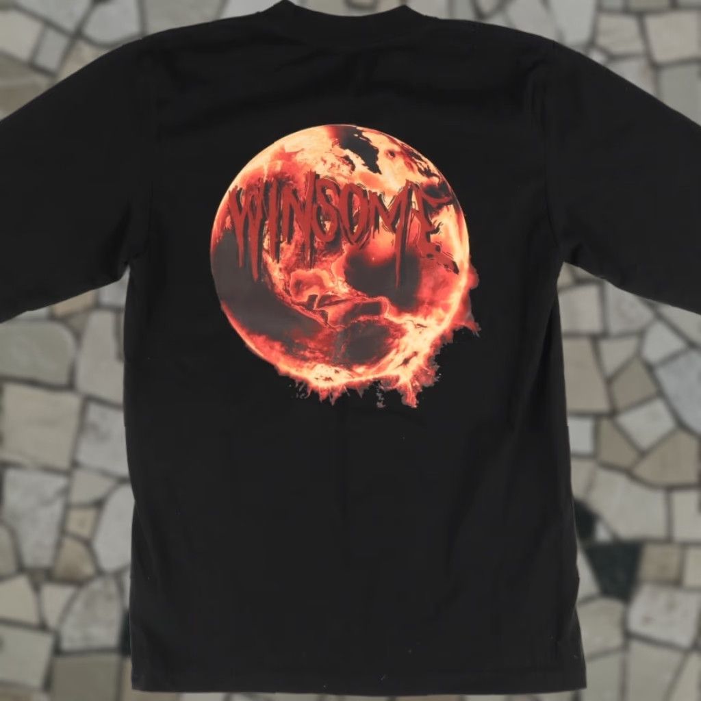 Vintage Winsome Scortched Earth Solid Long Sleeve T-Shirt Black Men's M Size US M / EU 48-50 / 2 - 1 Thumbnail
