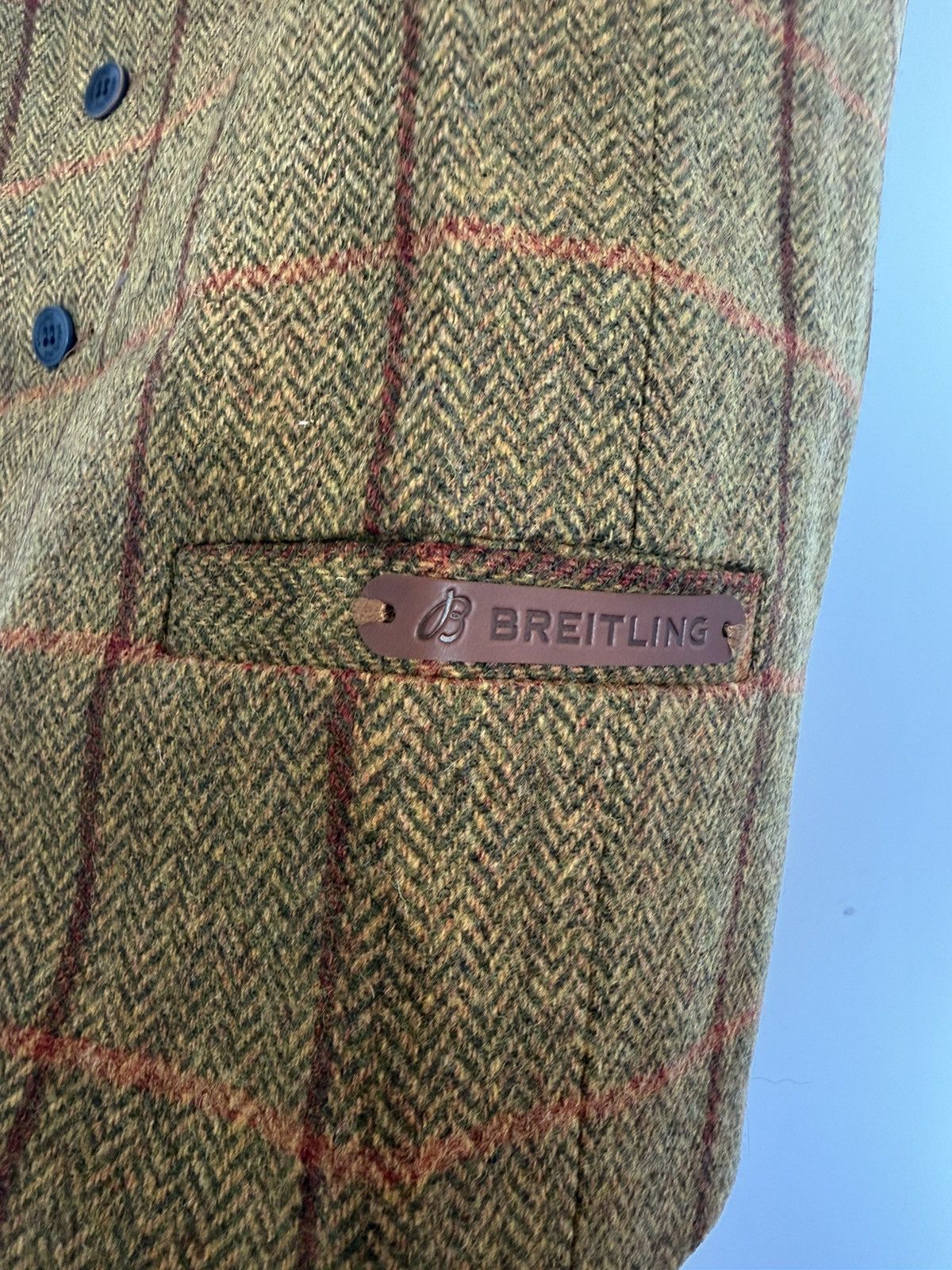 Breitling Breitling 1884 Harris Tweed Wool Vest Waistcoat US 42 EU 52 Size 42R - 5 Thumbnail