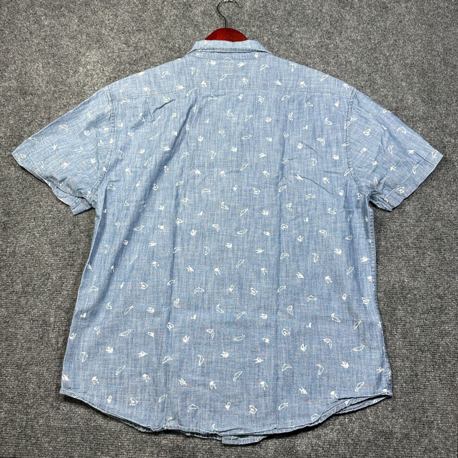 Bonobos Bonobos Shirt Mens L Regular Fit Blue Chambray Button-Down Cotton Size US L / EU 52-54 / 3 - 7 Thumbnail