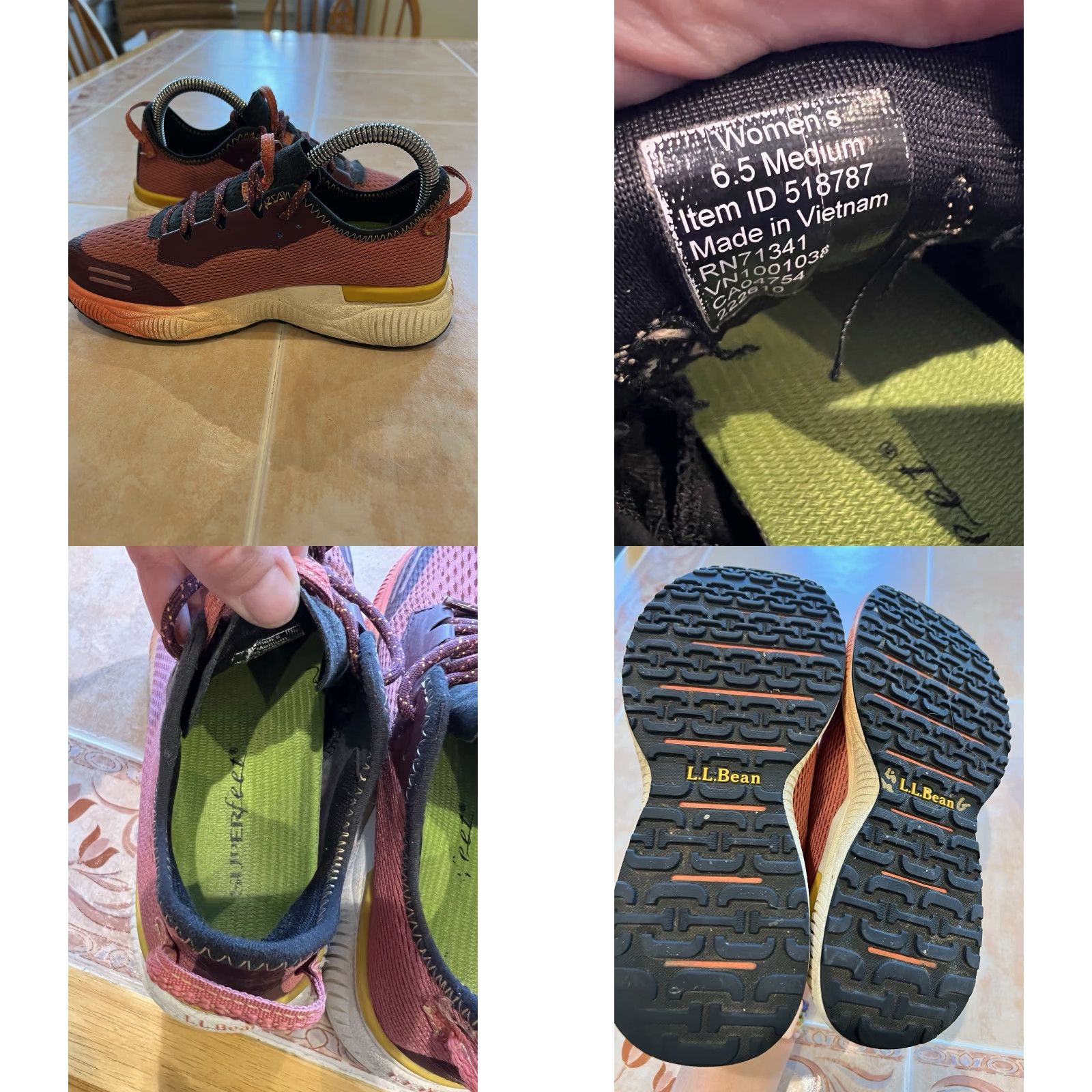 Vintage LL Bean Women’s Dirigo Sneakers Size 6.5 Red Walking Shoes Athletic Casual M Size US 6.5 / IT 36.5 - 8 Thumbnail