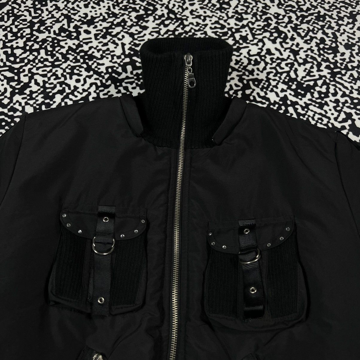 Vintage Y2K Japanese Gothic Opium Style Bondage Bomber