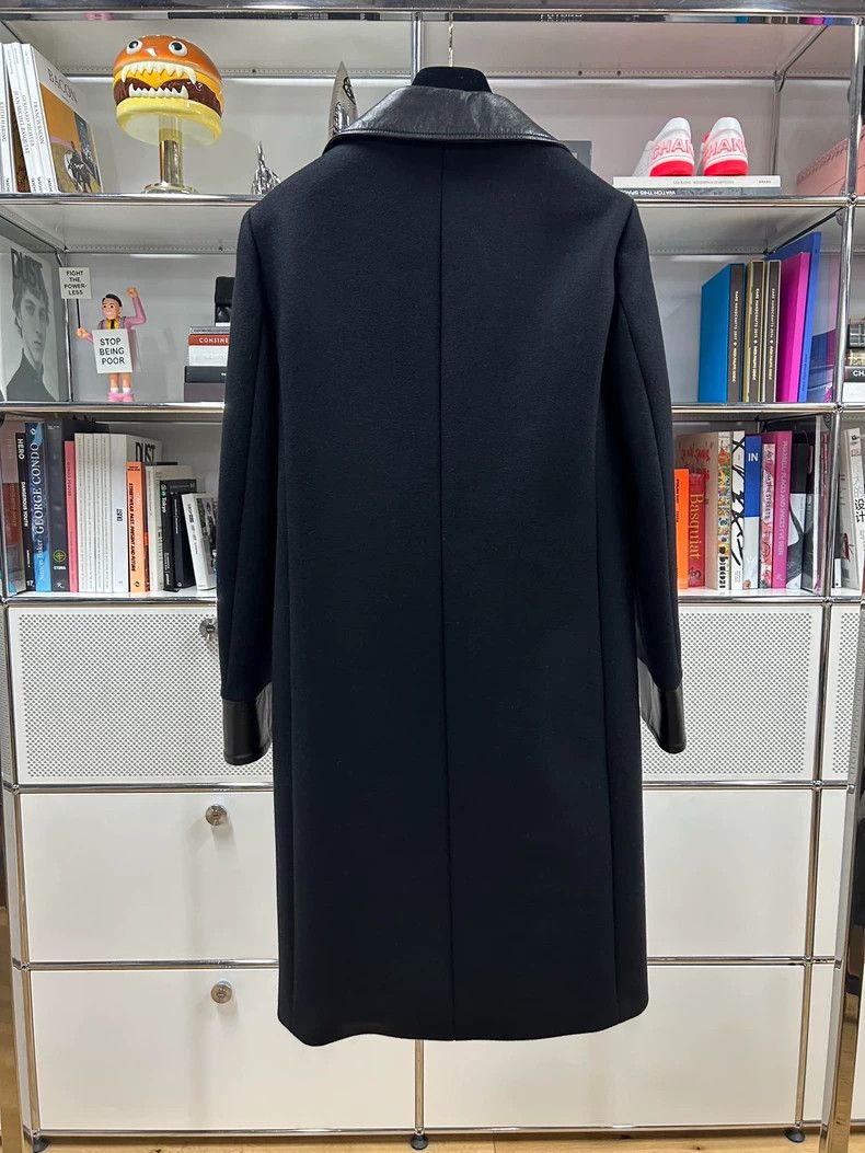 Gucci Gucci Size 38 Black leather wool coat 2501-Nextarrow Size US XXS / EU 40 - 4 Thumbnail