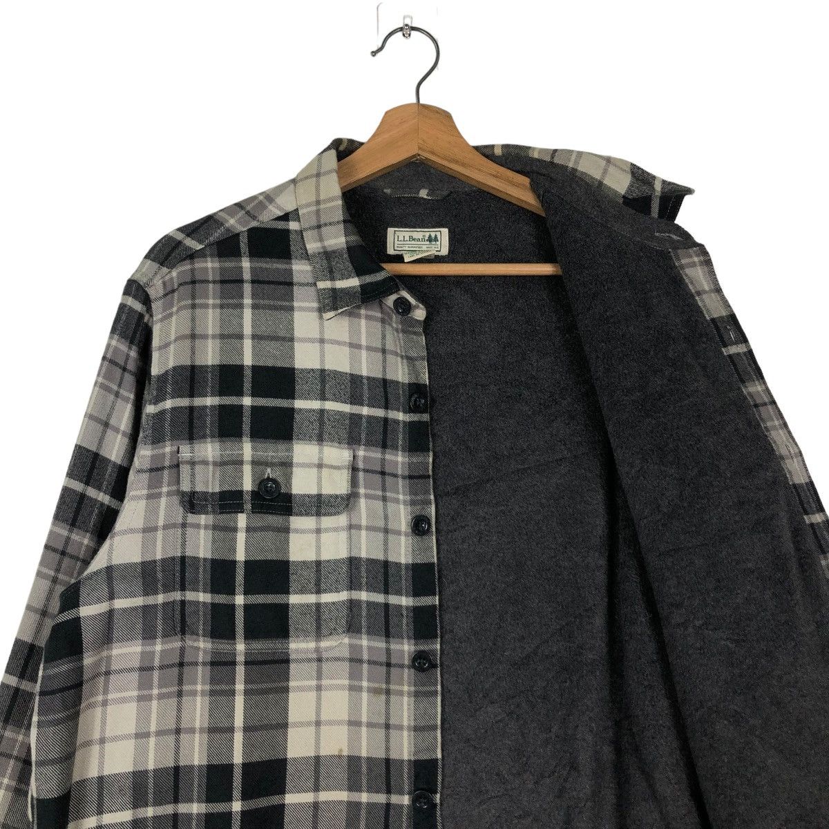 Japanese Brand 🔥VINTAGE FLANNEL SHIRT JACKET L.L.BEAN CHECK TARTAN DESIGN Size US L / EU 52-54 / 3 - 14 Thumbnail
