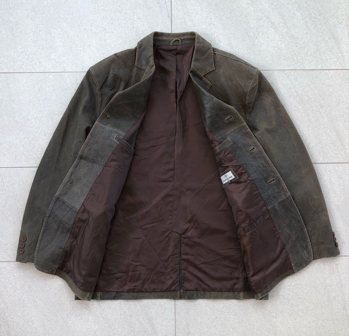 Valentino Vintage Dan Valentino Paris Leather Coat / Jacket Size US XXL / EU 58 / 5 - 13 Thumbnail
