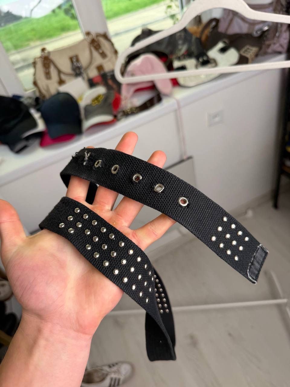 Hysteric Glamour Hysteric Glamour Style Studded Web Belt - Y2K Aesthetic Size ONE SIZE - 8 Thumbnail