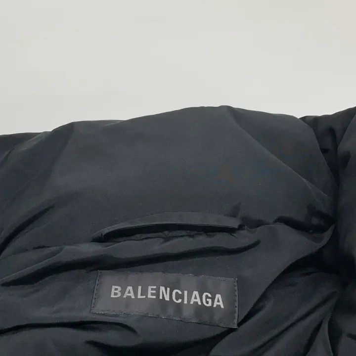 Balenciaga Balenciaga Black Logo Print Stand Collar Vest 0079-2507 Size US L / EU 52-54 / 3 - 6 Thumbnail