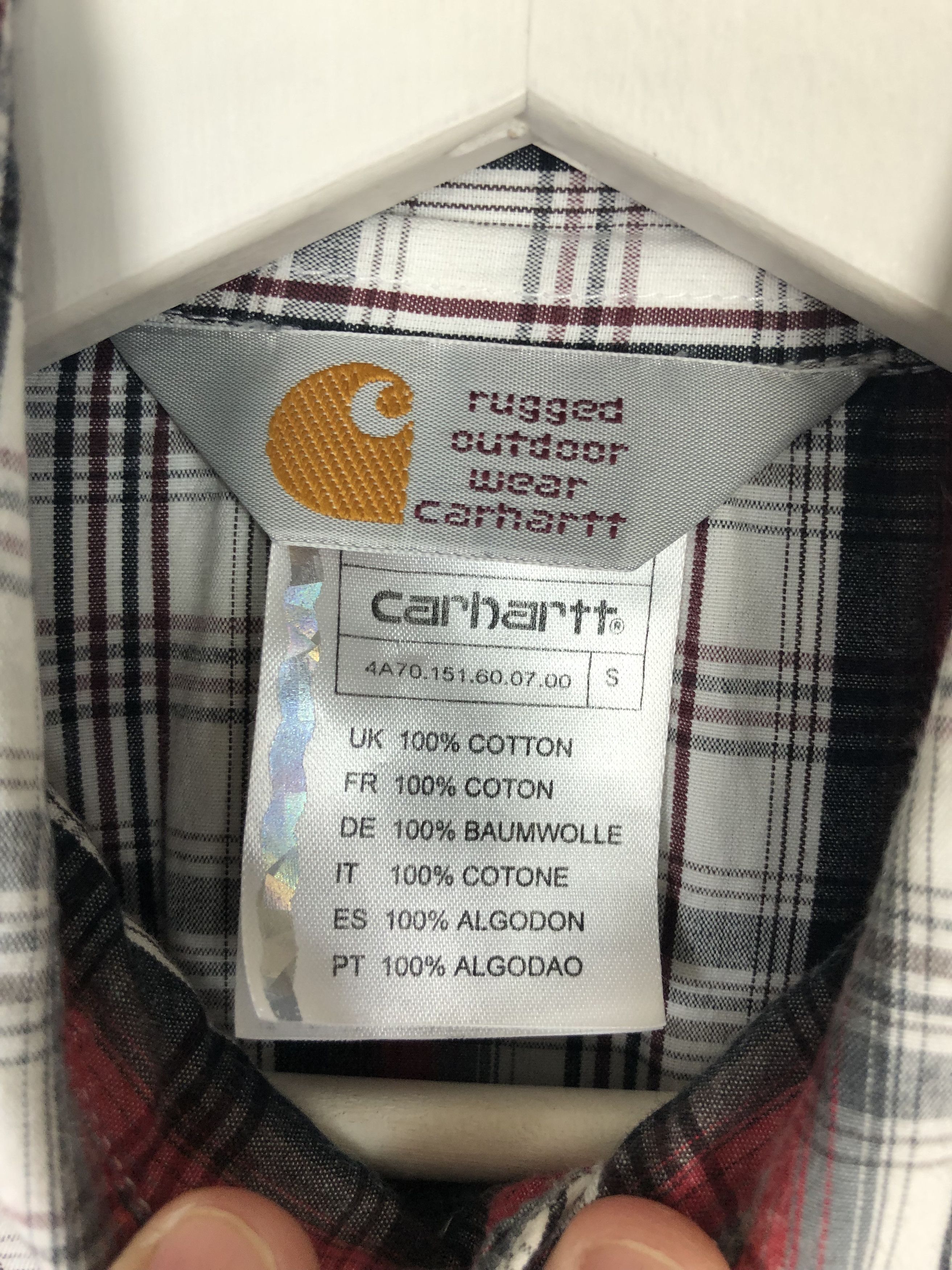 Carhartt Carhartt Check Shirt size S Size US S / EU 44-46 / 1 - 8 Thumbnail