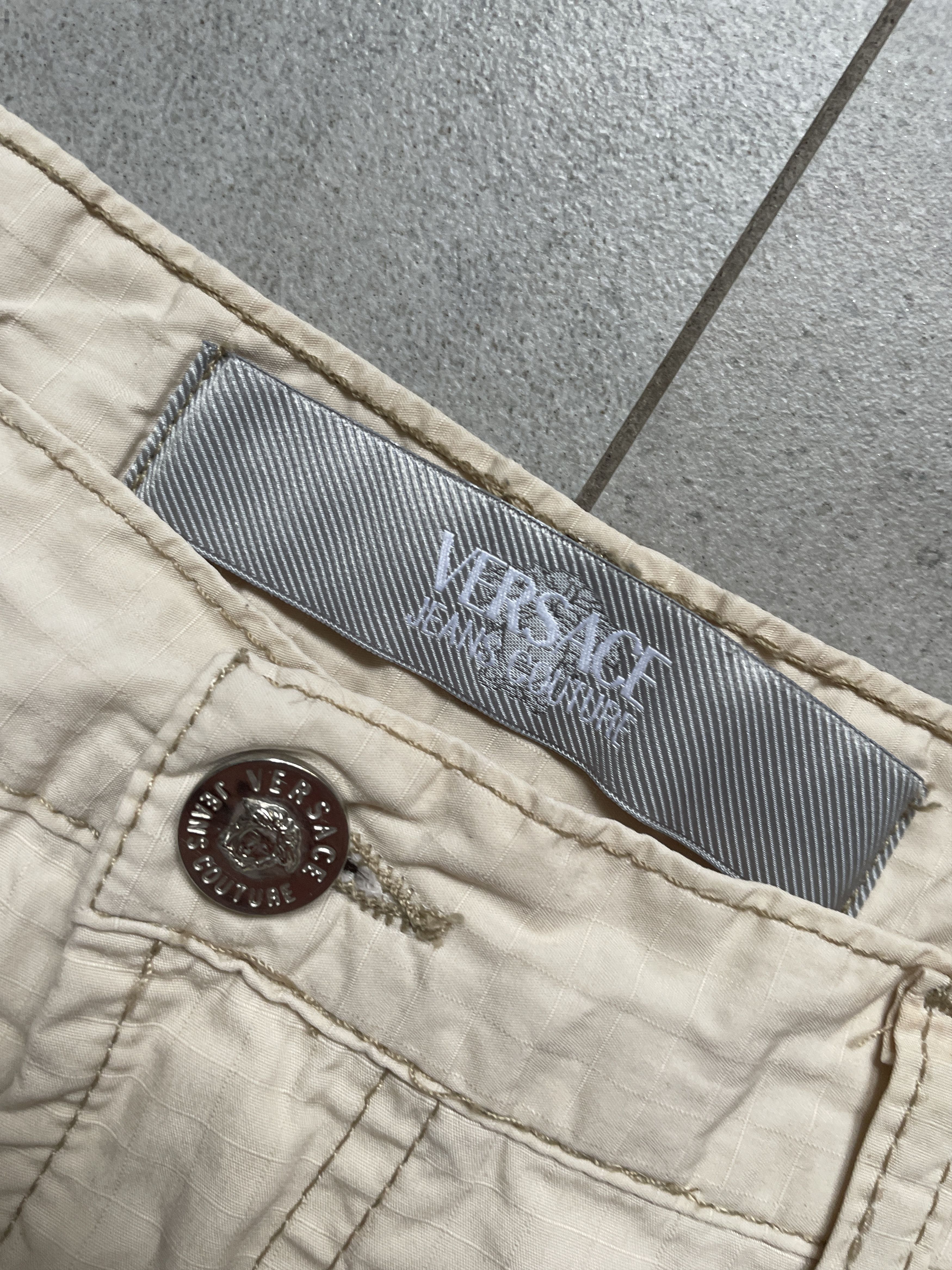 Versace Jeans Couture VERSACE JEANS COUTURE WIDE BEIGE CASUAL PANTS Size US 36 / EU 52 - 5 Thumbnail