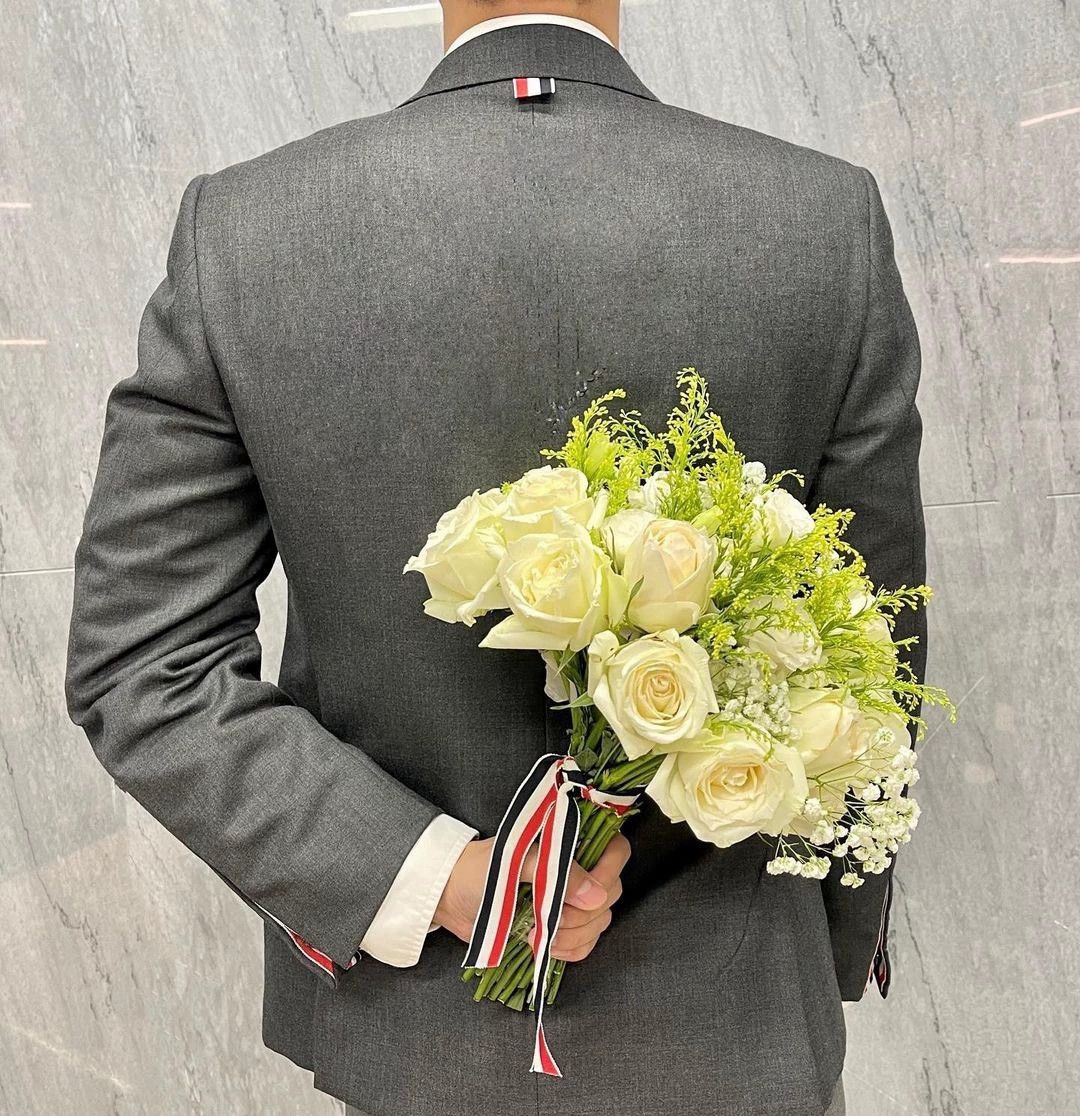 Thom Browne Thom Browne Classic 4-Bar Medium Gray Blazer Size 50R - 8 Thumbnail
