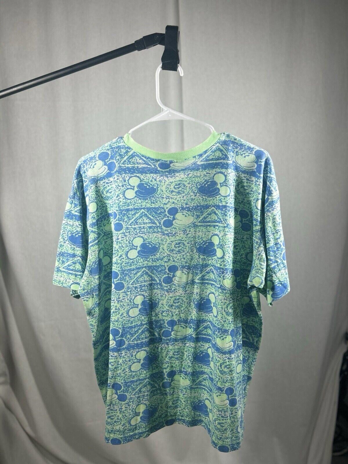 Disney VTG 1990s Mickey Mouse All Over Print T-Shirt Size US L / EU 52-54 / 3 - 2 Thumbnail