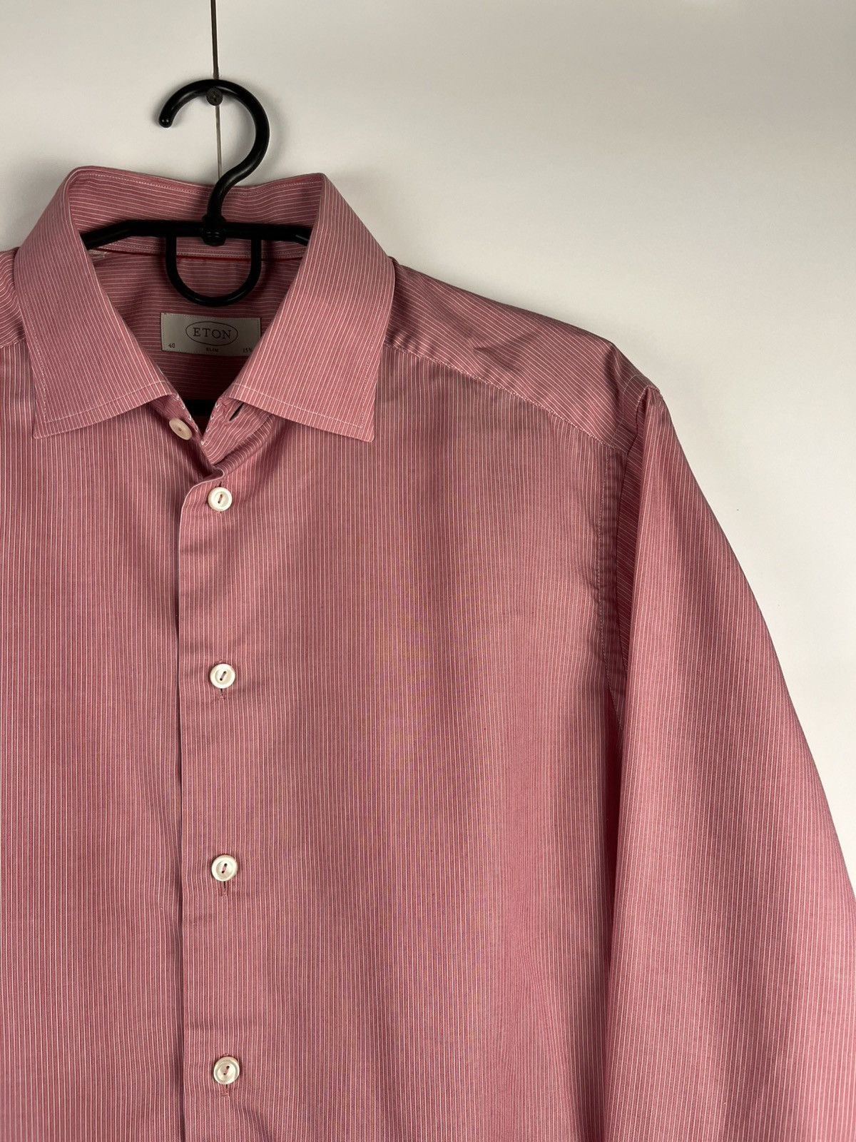 Eton Eton Luxury Striped Cotton Long Sleeve Shirt Button Up Size US L / EU 52-54 / 3 - 3 Thumbnail
