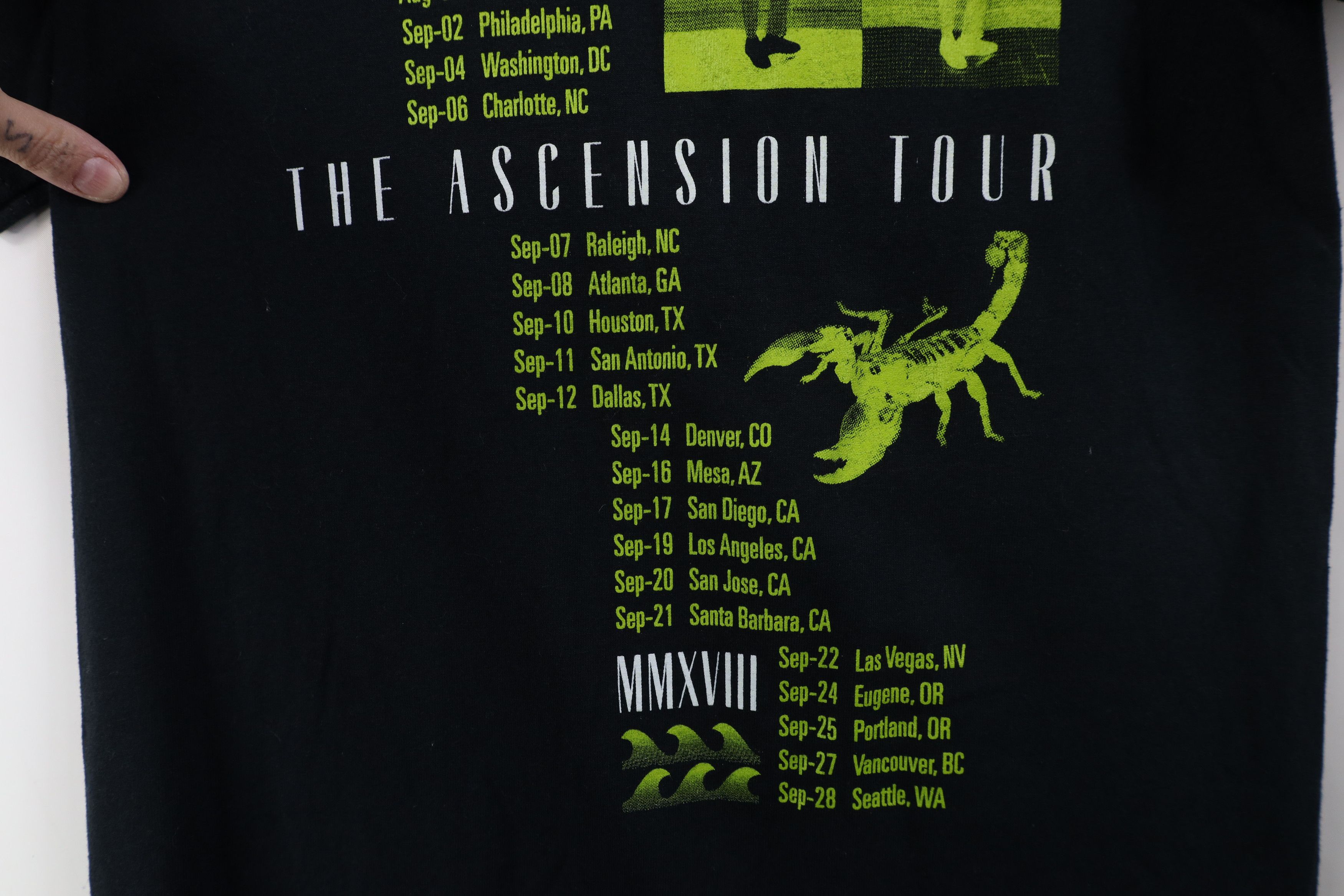Vintage Miguel 1 Concepts The Ascension Tour Double Sided T-Shirt Size US S / EU 44-46 / 1 - 12 Thumbnail