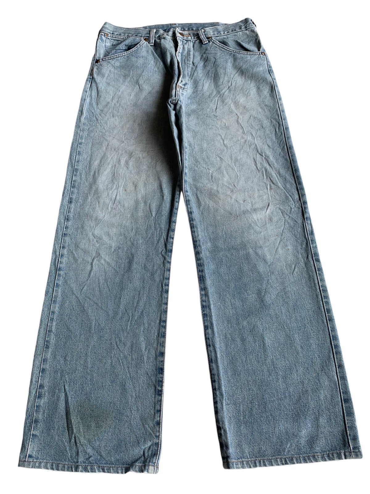 Wrangler VINTAGE WRANGLER SELVEDGE BAGGY DISTRESSED DENIM Size US 33 - 2 Thumbnail