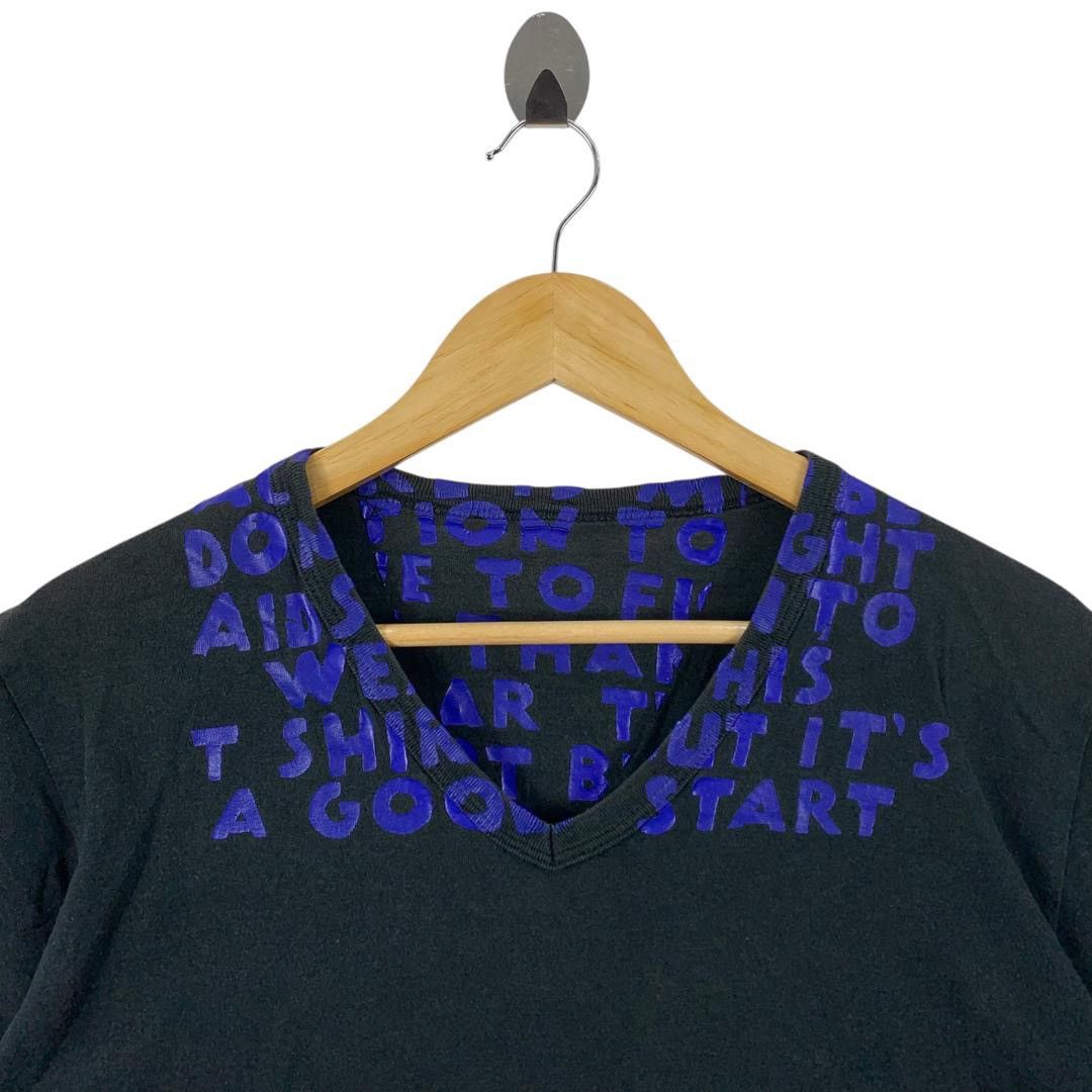 Designer × Maison Margiela MAISON MARGEILA aids v neck tee Size US M / EU 48-50 / 2 - 2 Thumbnail