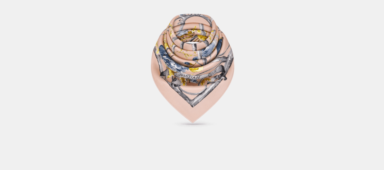 Dior o1w1db10424 Size: OS Dior Square Scarf in Multicolor Size ONE SIZE - 3 Thumbnail