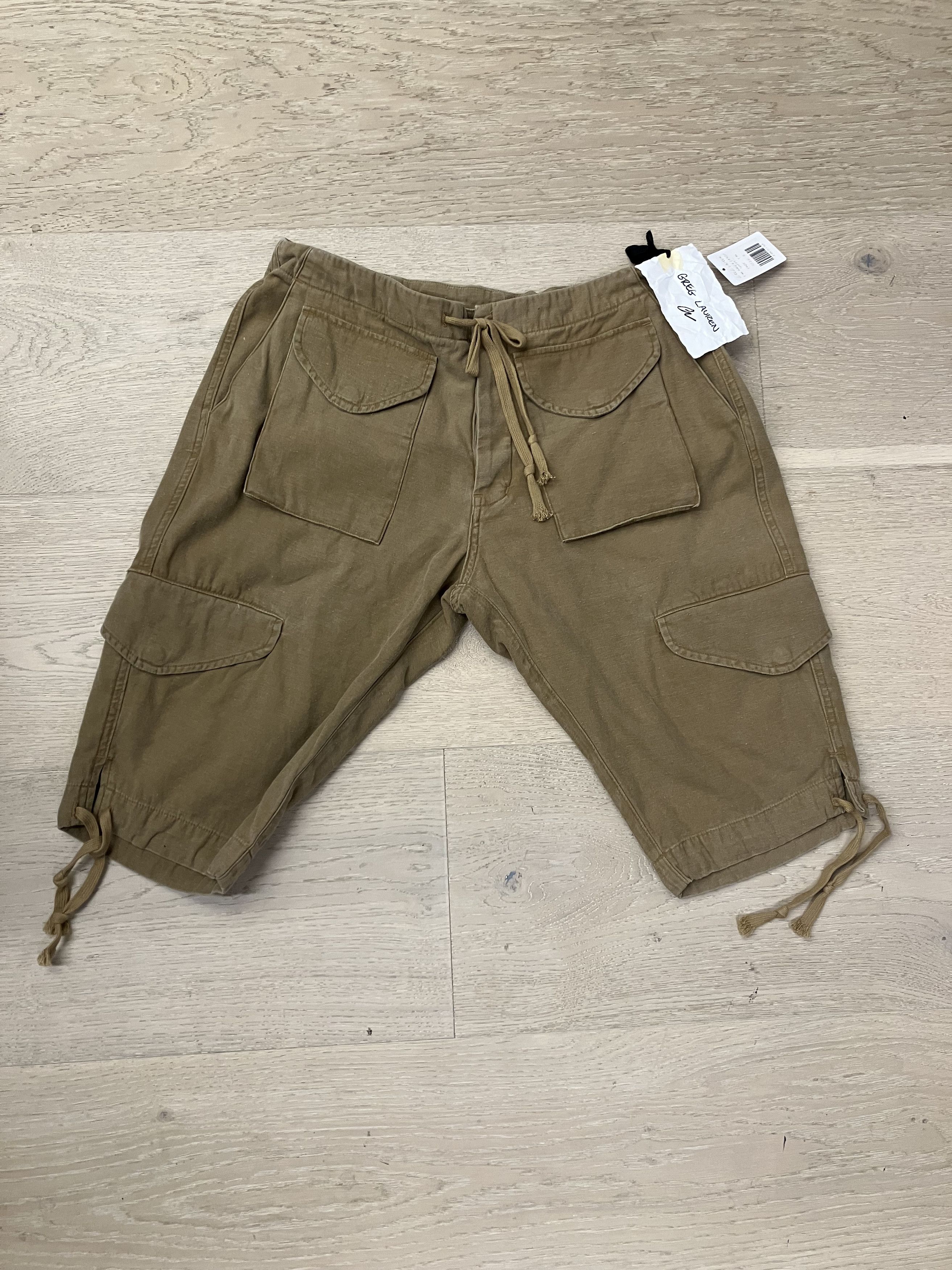Greg Lauren $940 NWT Greg Lauren Tan Baker Cargo Shorts US-L (Size3) Size US 34 / EU 50 - 3 Thumbnail