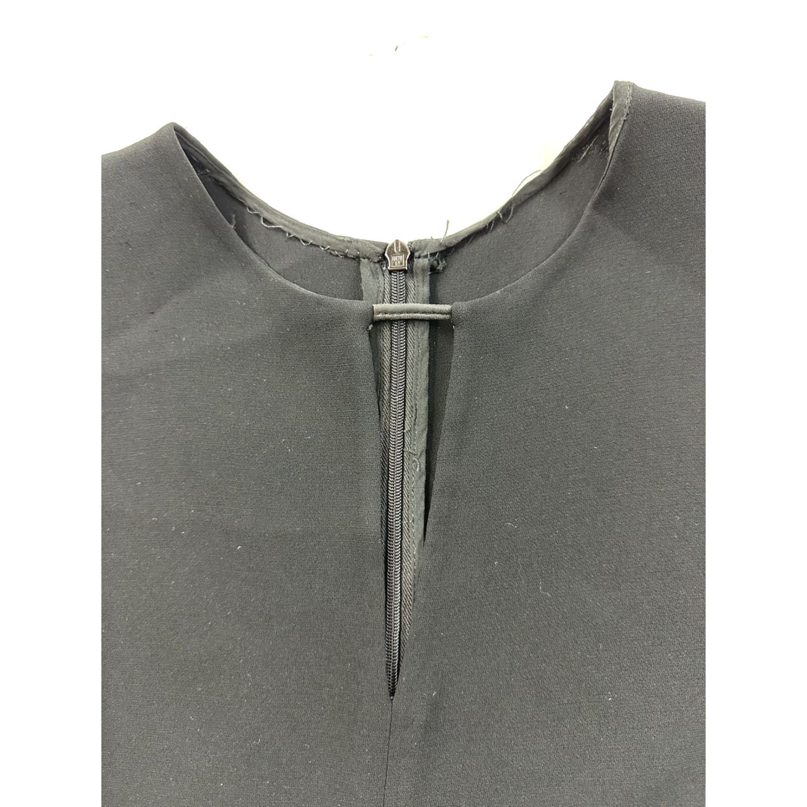 Bones Rag And Bone Jumpsuit Women’s 10 Leather Detail Sleeveless High Neck Key Hole Front Pockets Black Solid Dress/One-Piece Casual Workwear Party/Cocktail Size 32" / US 10 / IT 46 - 7 Thumbnail
