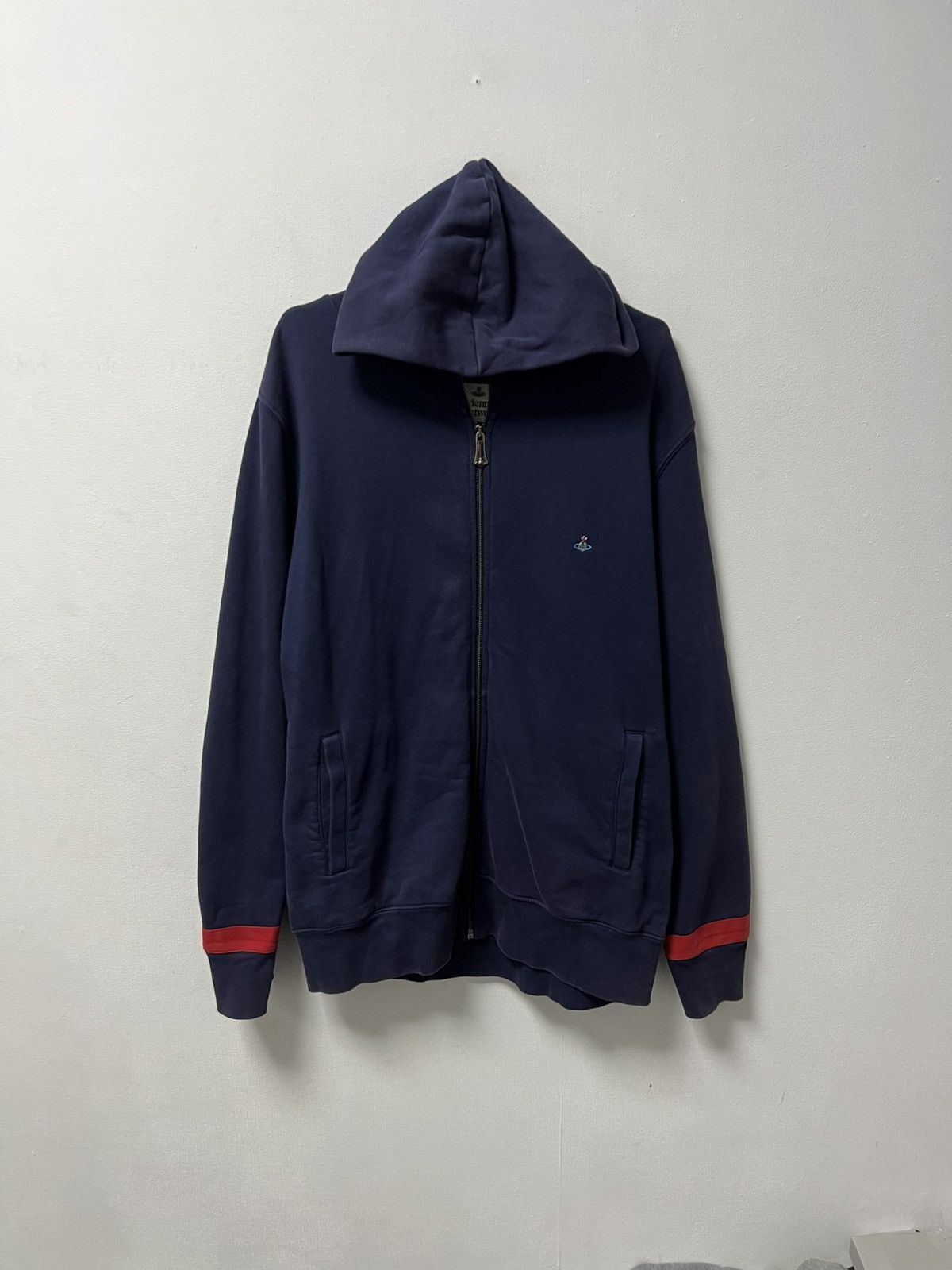 Vivienne Westwood Vintage Vivienne Westwood Zip Hoodie Orb Small Logo Size US XL / EU 56 / 4 - 1 Thumbnail