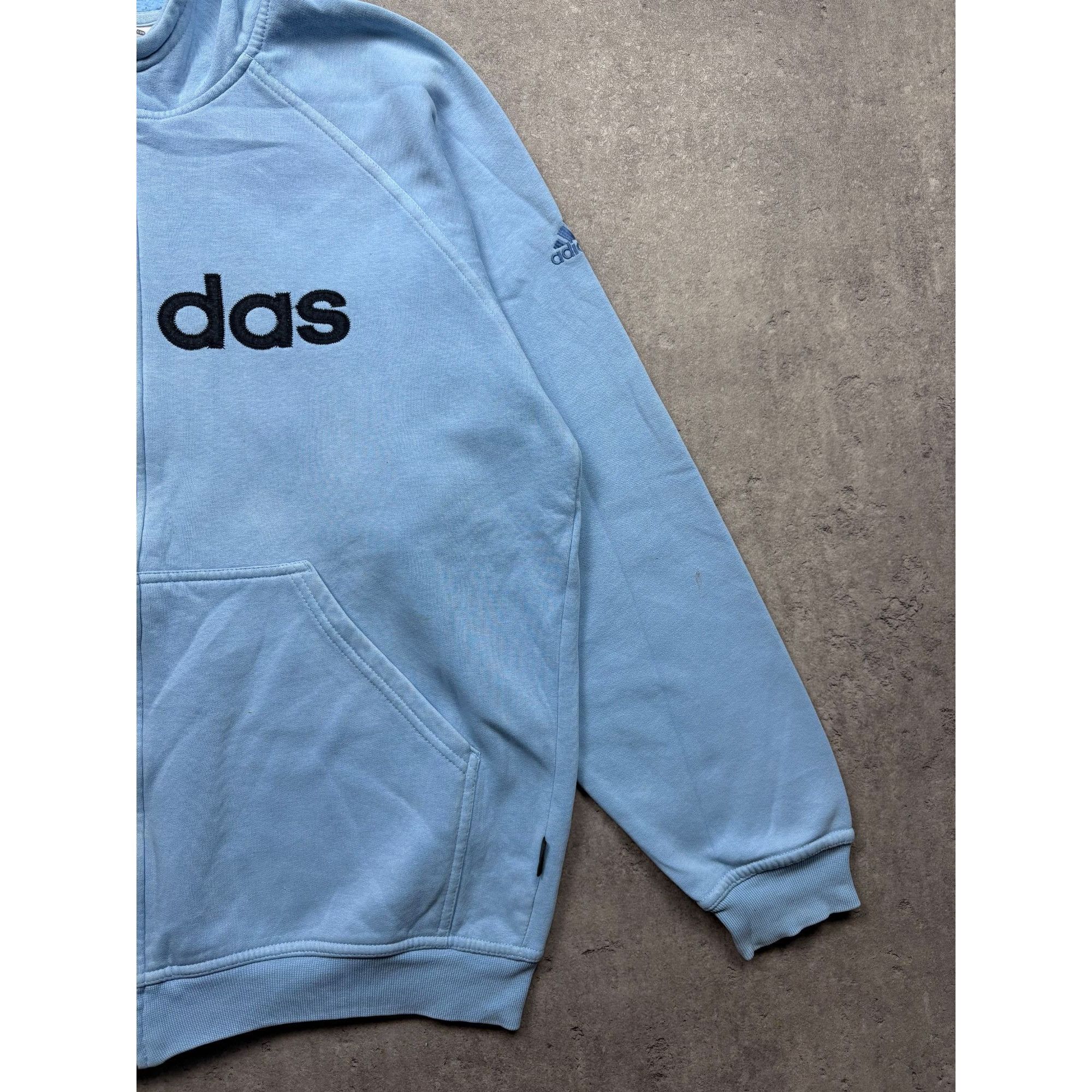 Adidas Vintage Adidas Full-Zip Hoodie – Baby Blue Retro Aesthetic Size US L / EU 52-54 / 3 - 3 Thumbnail