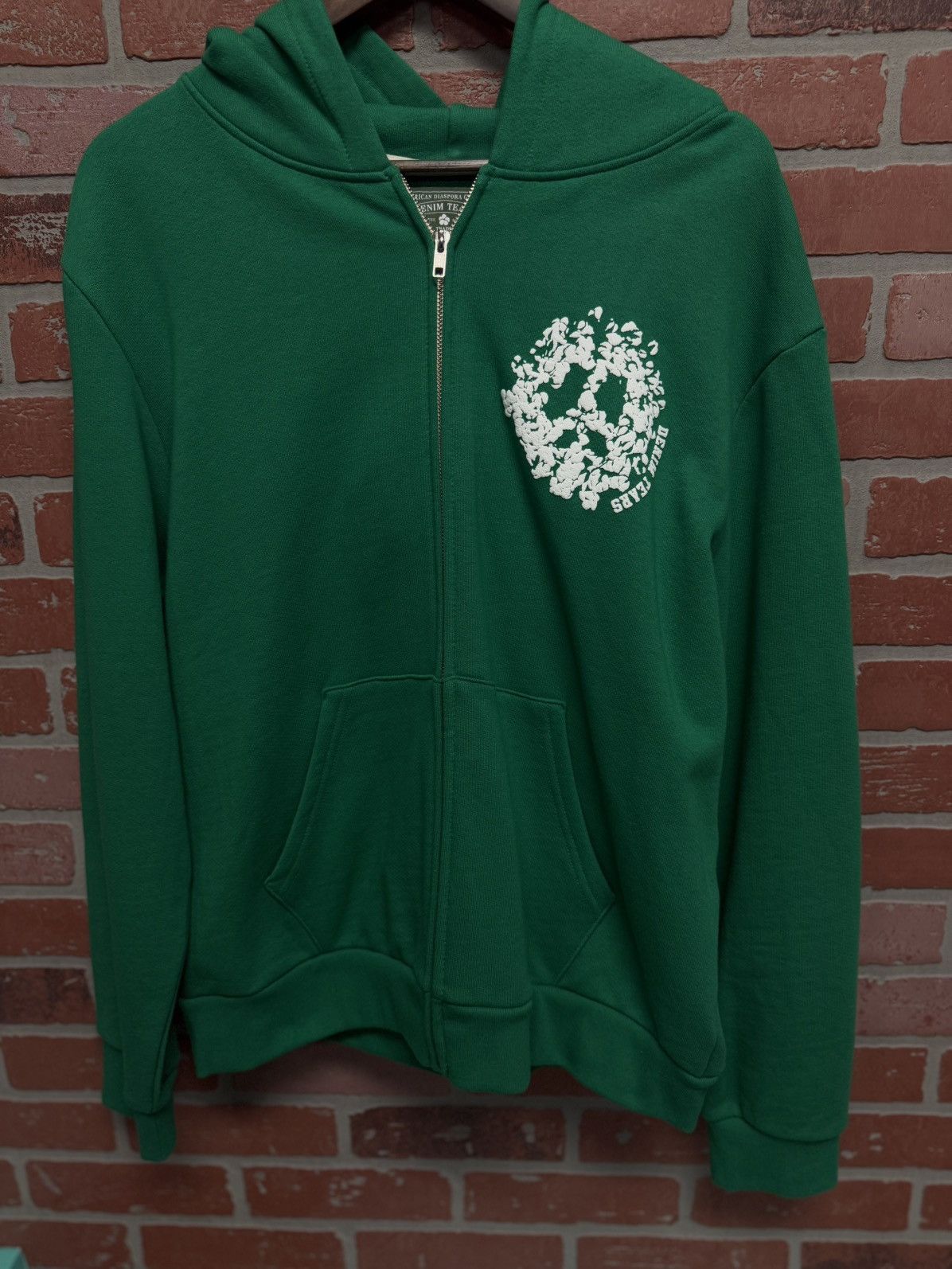 DENIM TEARS Denim Tears Green Zip Up Hoodie Size XXL (NEW) Size US XXL / EU 58 / 5 - 4 Thumbnail