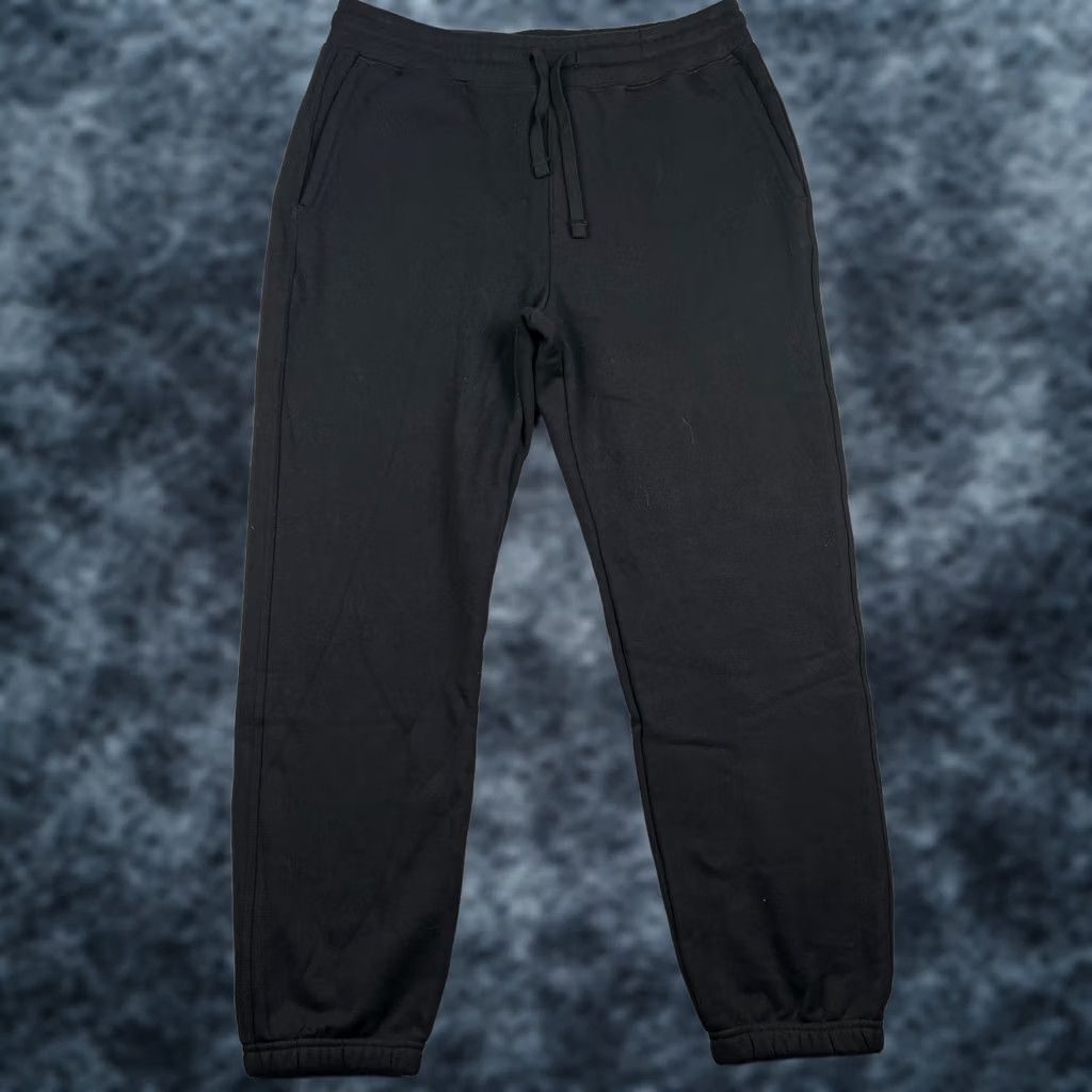 Vintage American Giant Joggers Sweatpants USA Made Large Men Black Drawstring Size US 33 - 1 Thumbnail