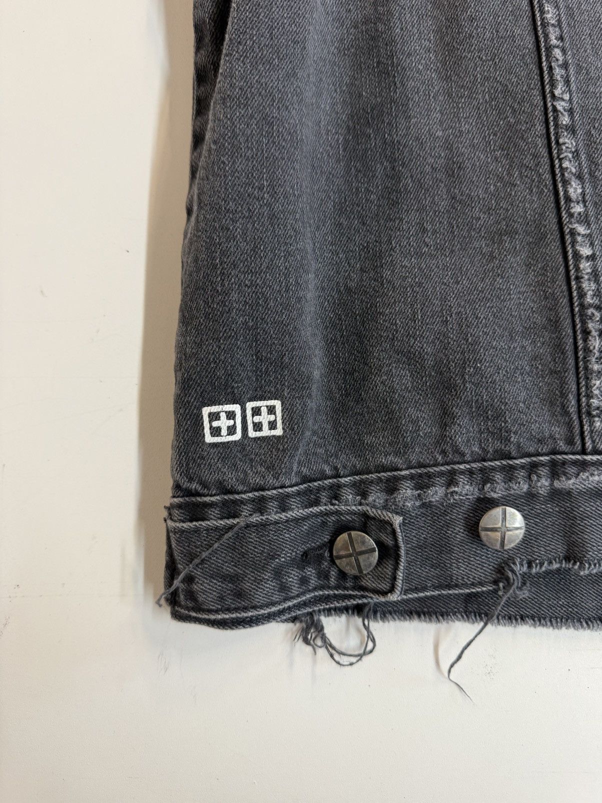 Ksubi KSUBI Faded Black Denim Vest — Cut-Off Trucker XXL Size US XXL / EU 58 / 5 - 12 Thumbnail