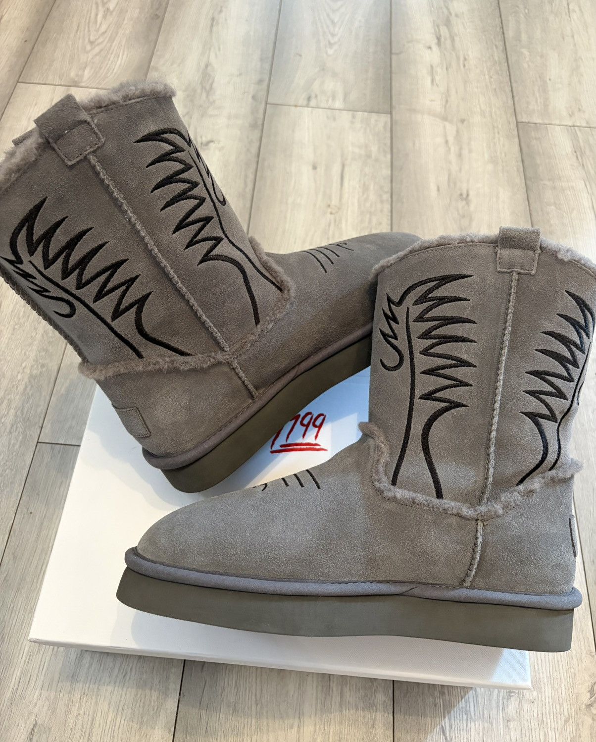 Other Bazo 1199 Cowboy Uggs v2 Grey - Size 42 EU Size US 9 / EU 42 - 4 Thumbnail