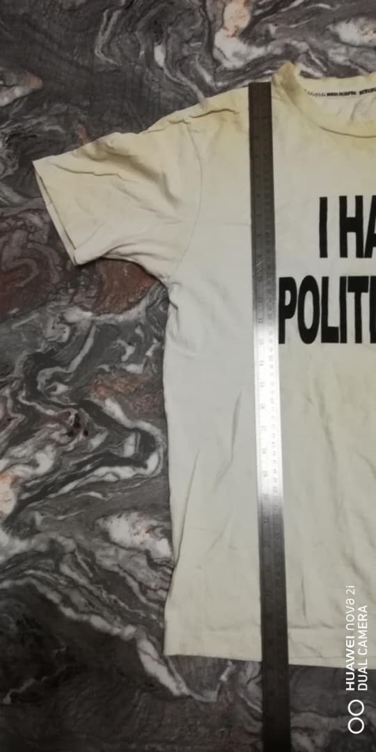 Devilock E29 I HATE POLITICIANS Devil lock Japanese hysteric number Size US L / EU 52-54 / 3 - 8 Thumbnail