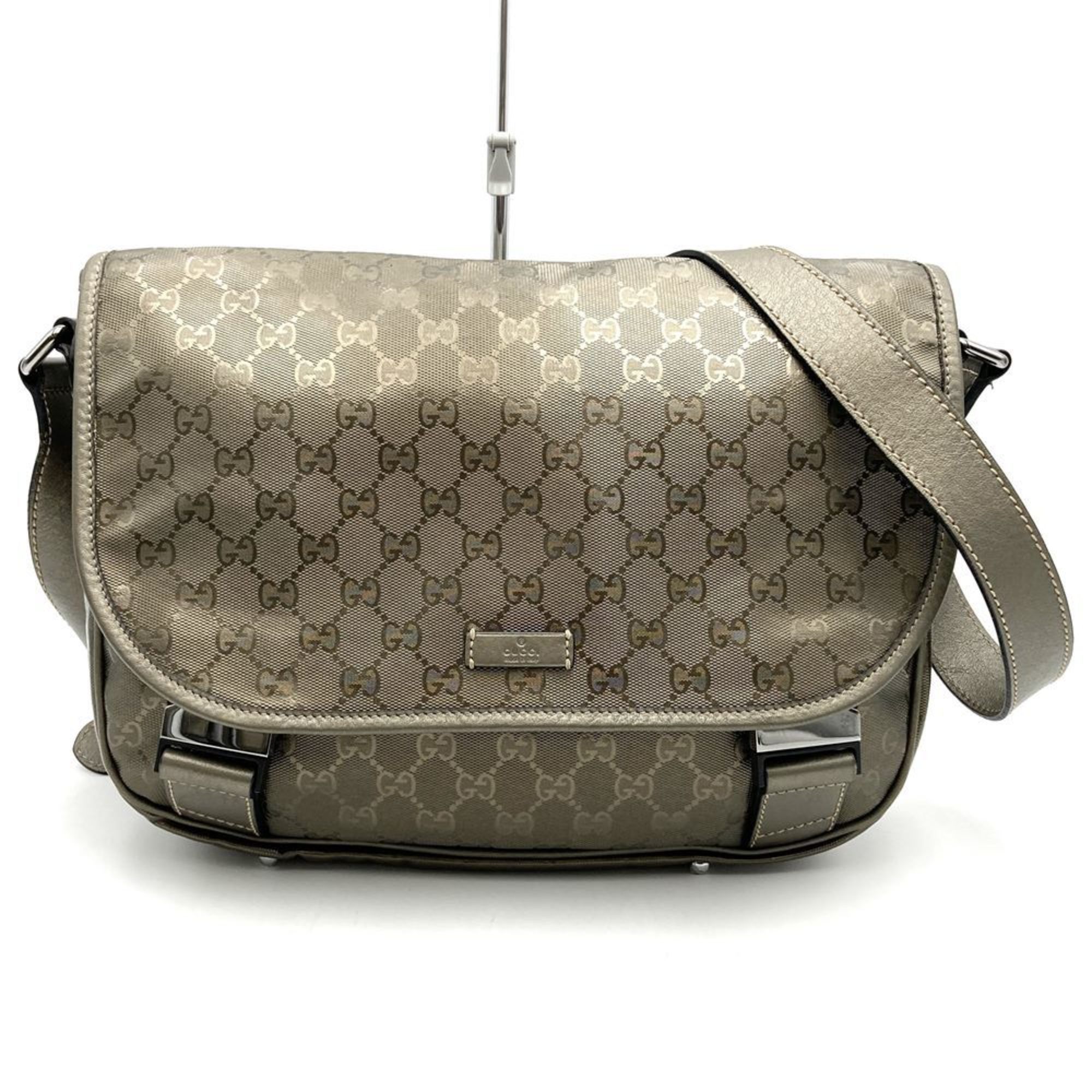 Gucci GUCCI 201732 Shoulder Bag GG Imprime Crossbody Brown Metallic Women's Size ONE SIZE - 1 Thumbnail