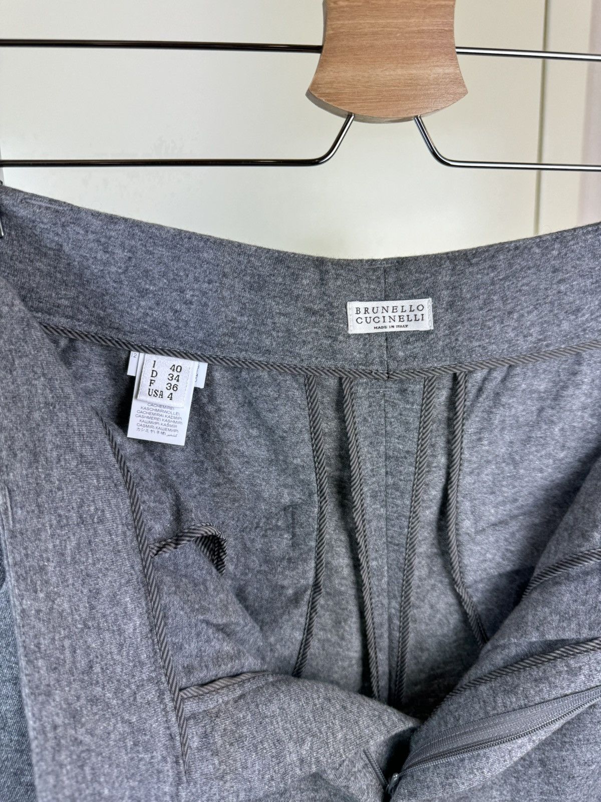 Brunello Cucinelli Brunello Cucinelli cashmere joggers trousers pants luxury S Size 27" / US 4 / IT 40 - 13 Thumbnail