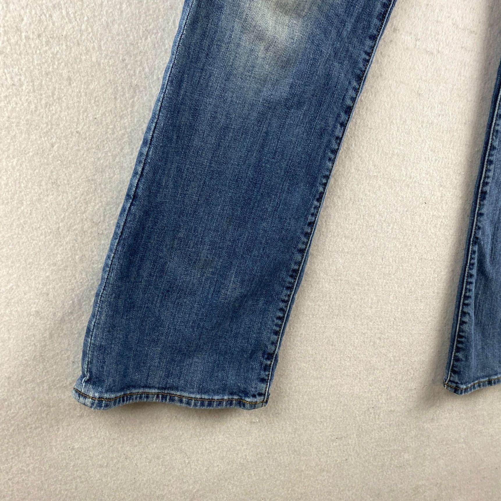 Lucky Brand Lucky Brand Jeans Womens 8/29 Blue Sweet N Low Distressed Flared Denim Pants Pockets 5-Pocket Regular Waist 31in Inseam 29in Cotton Blend Denim Size 30" / US 8 / IT 44 - 5 Thumbnail
