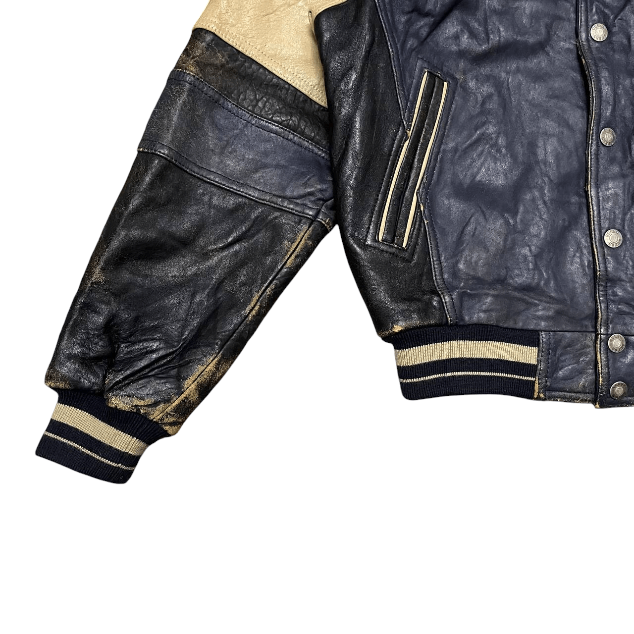 Guess Vintage Guess Leather Varsity Jacket Size US S / EU 44-46 / 1 - 8 Thumbnail