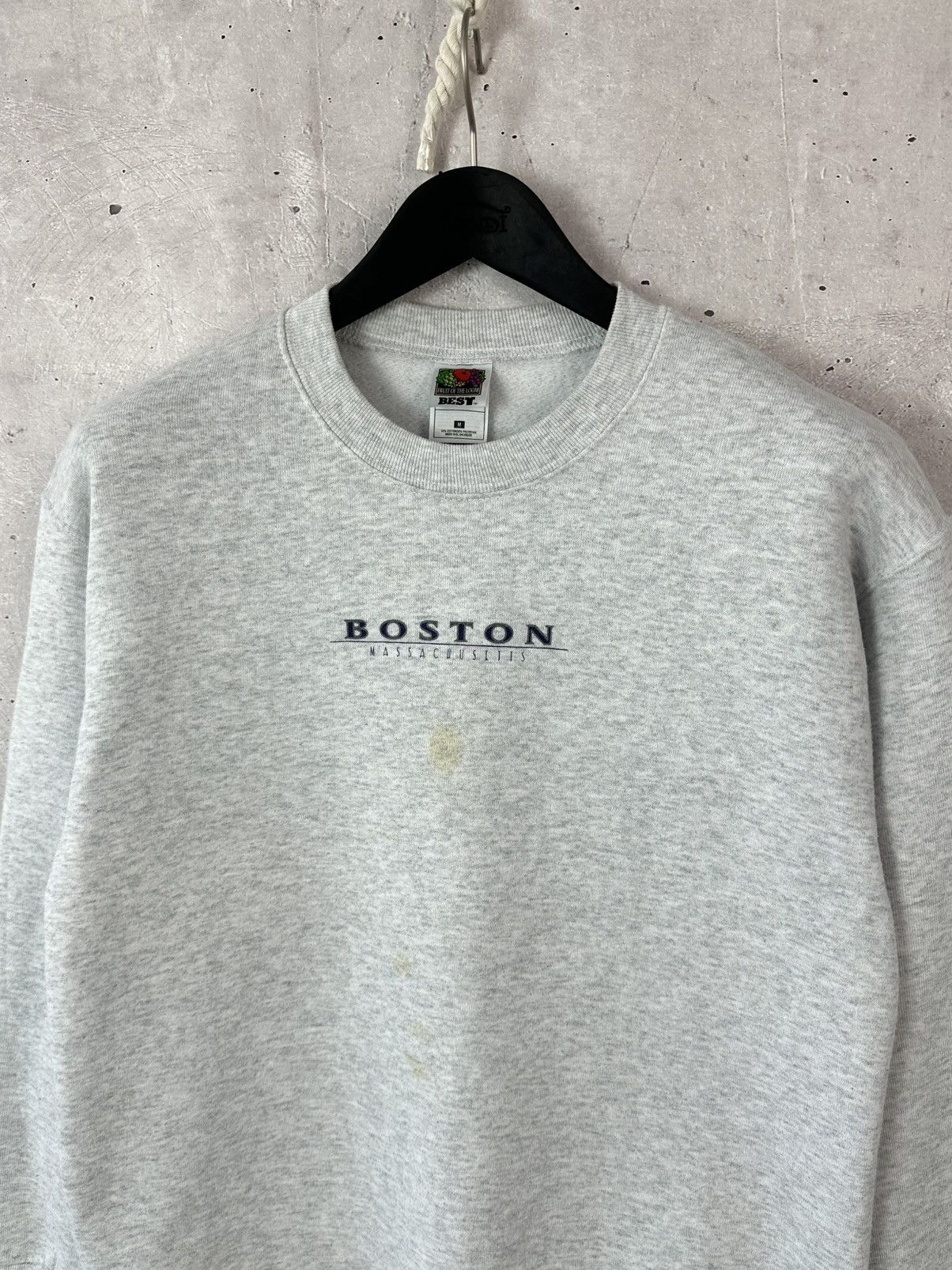 Other Vintage Fruit of The Loom Boston Grey Sweatshirt Size US M / EU 48-50 / 2 - 2 Thumbnail