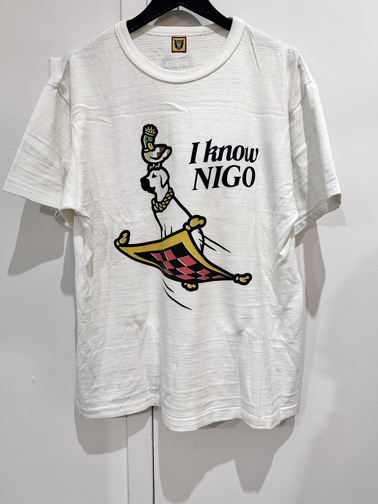 Human Made I Know Nigo T-Shirt White Men's - SS22 - US