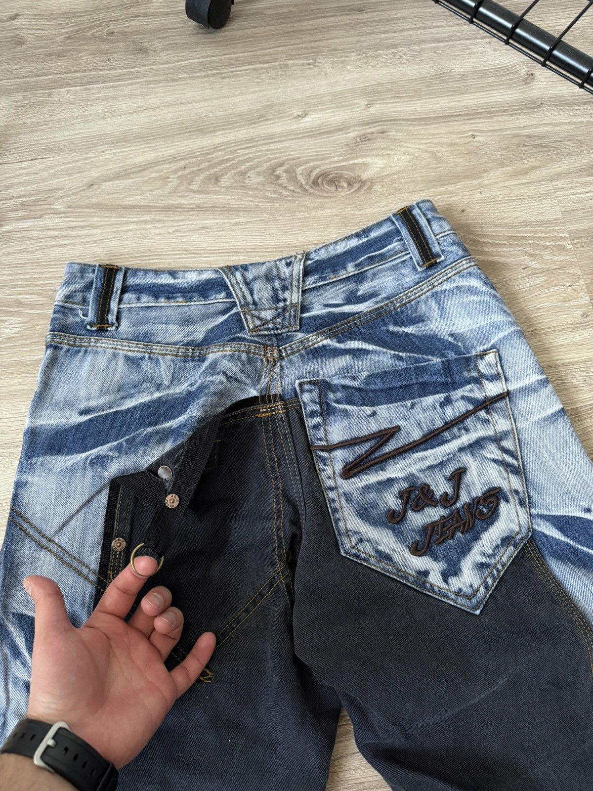 Vintage Vintage Y2K Japanese Style Double Knee Washed Denim Jeans Size US 32 / EU 48 - 3 Thumbnail