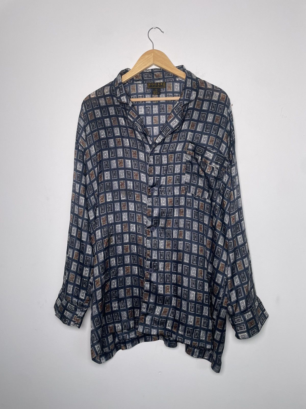 Other Bogari Studio Silk Geometric Button-Up Shirt L Size US L / EU 52-54 / 3 - 1 Thumbnail