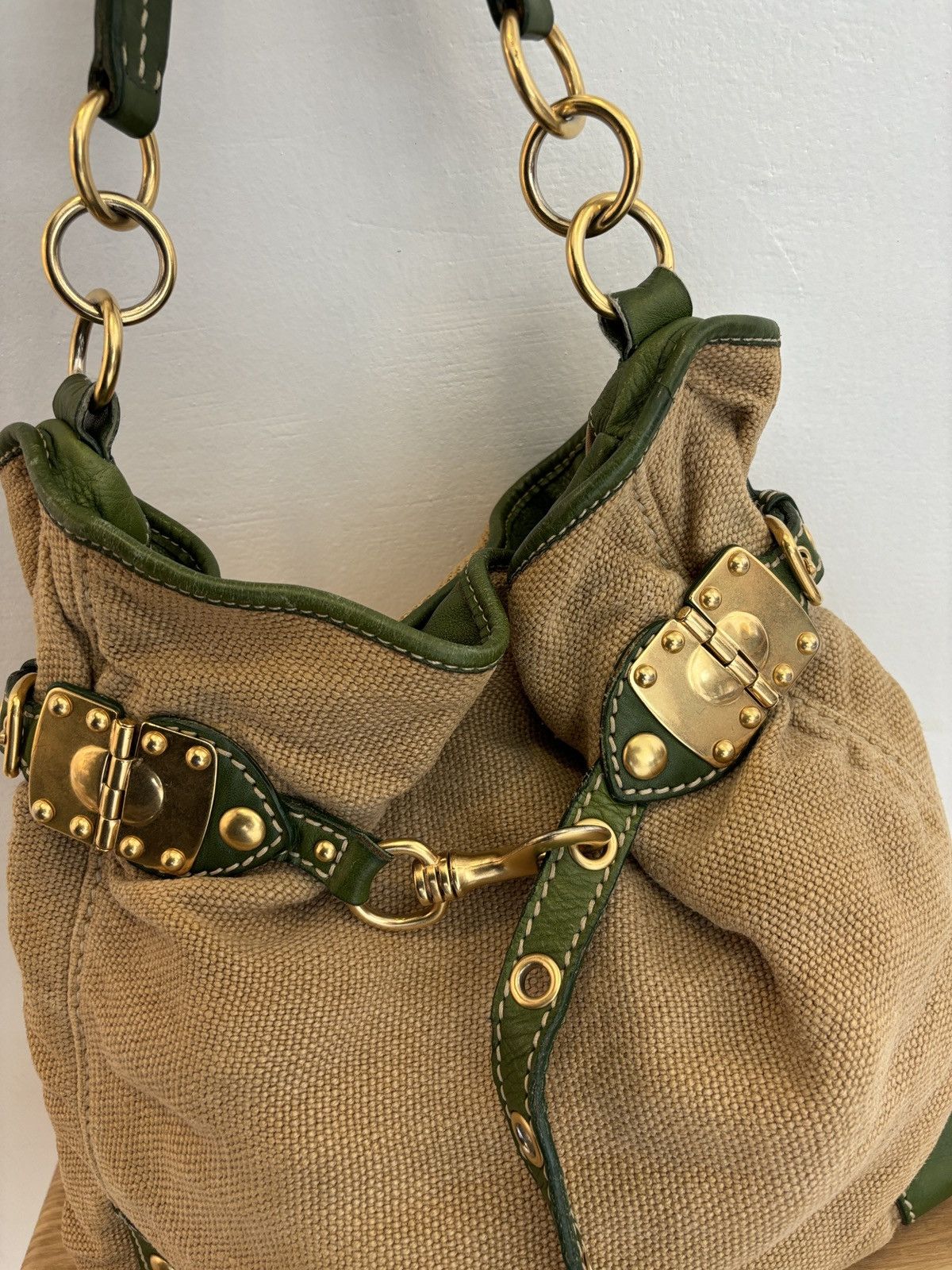 Miu Miu Miu Miu Canvas tote bag. Size ONE SIZE - 9 Thumbnail