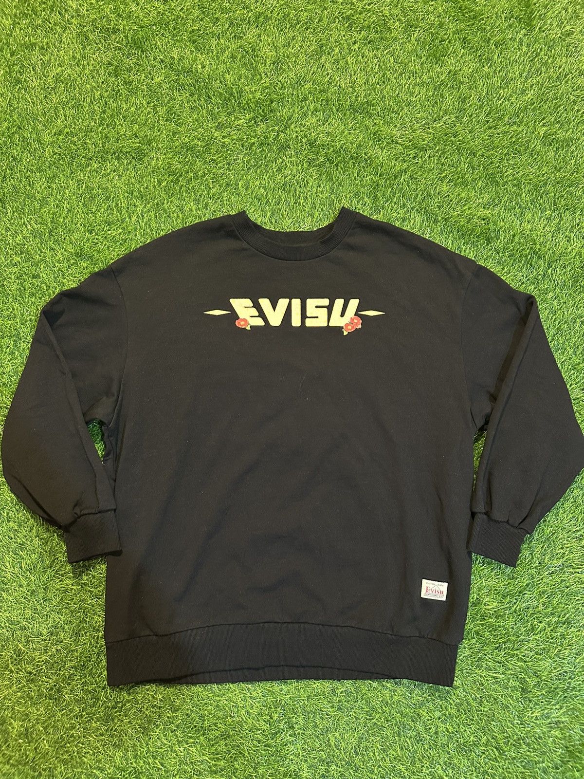 Evisu Evisu PEACOCK AND TSUBAKI PRINT SWEATSHIRT Size Medium Size M / US 6-8 / IT 42-44 - 1 Thumbnail