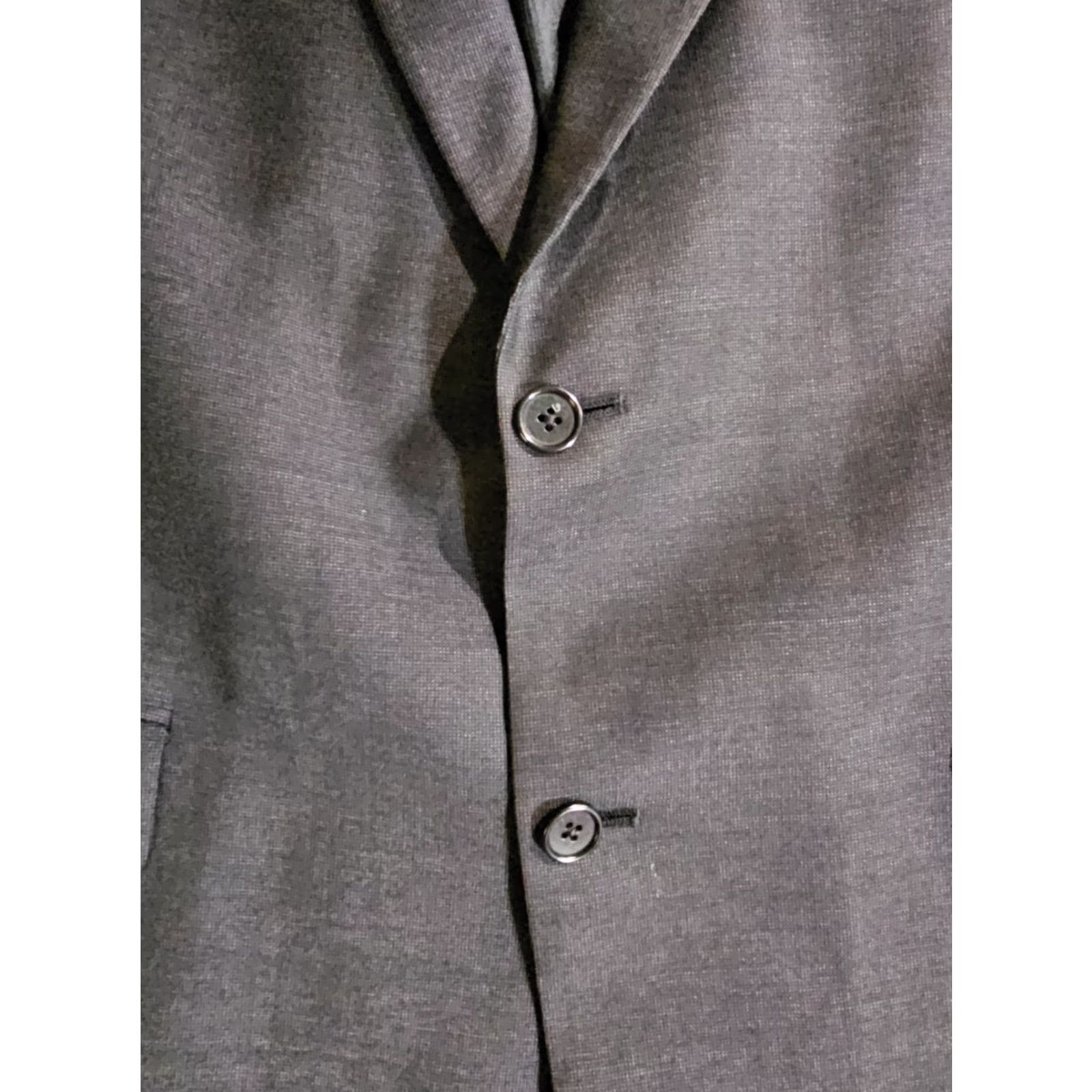 Cremieux Daniel Cremieux Collection Loro Piana Suit Jacket Blazer Mens 42L Charcoal Wool Wool Blazer Regular Cardigan? Sorry. Size 42R - 5 Thumbnail