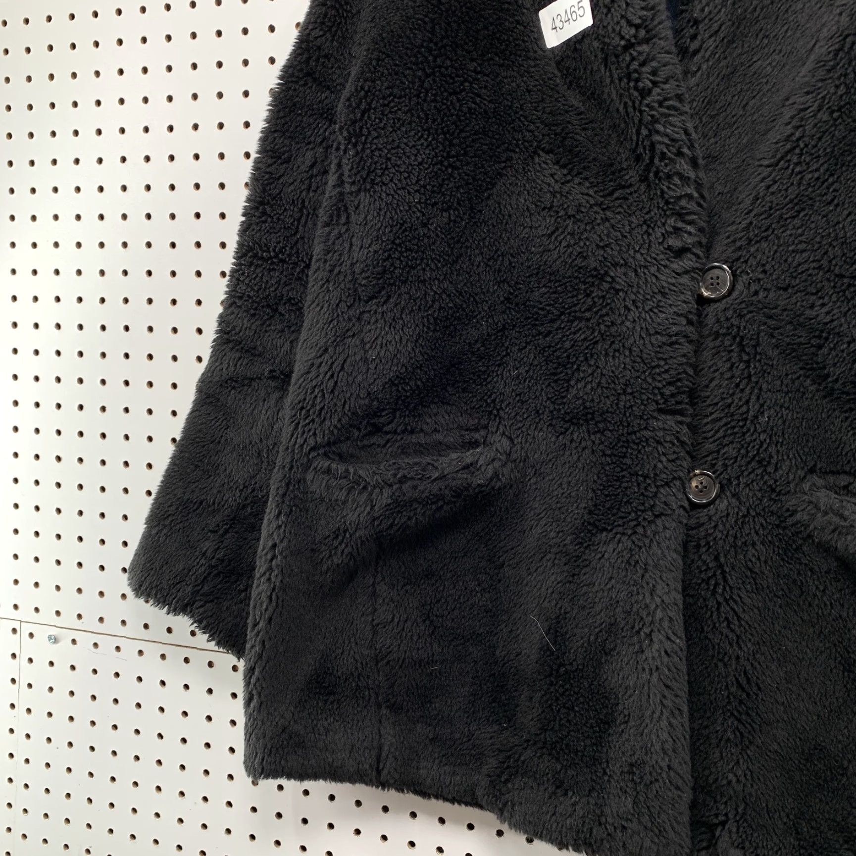 J.Crew VINTAGE JCrew Black Sherpa Teddy Coat Womens Medium Deep Pile Sherpa Casual Lined Size M / US 6-8 / IT 42-44 - 6 Thumbnail