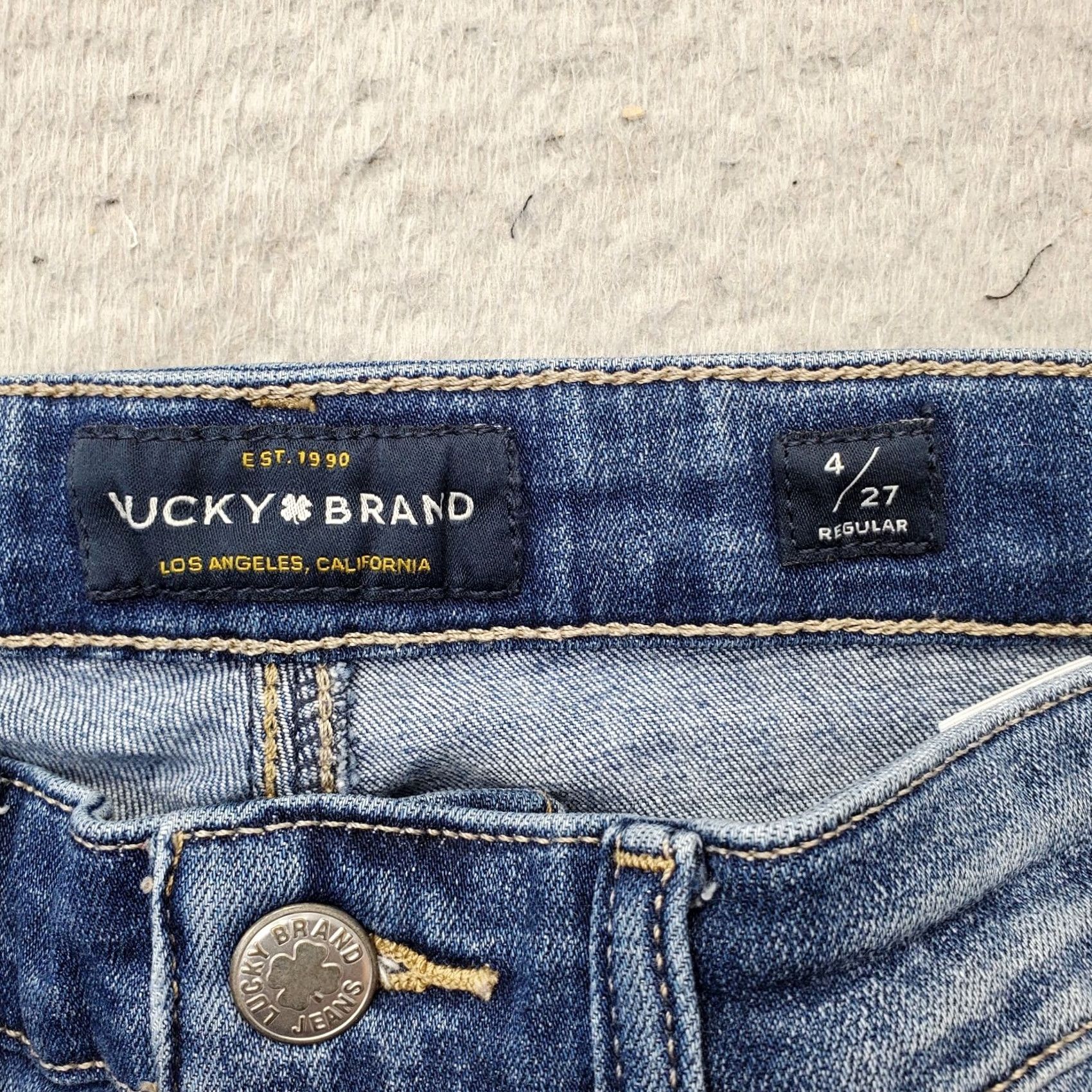 Lucky Brand Lucky Brand Stella Skinny Jeans Women’s 4/27 Blue Denim 5-Pocket Design Jeans Color Blue Women Size 27" / US 4 / IT 40 - 6 Thumbnail
