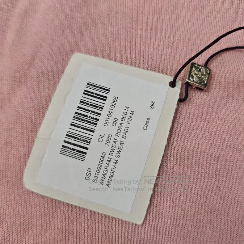 Loewe Loewe Pink silver thread embroidered logo cashmere sweater Size M / US 6-8 / IT 42-44 - 8 Thumbnail
