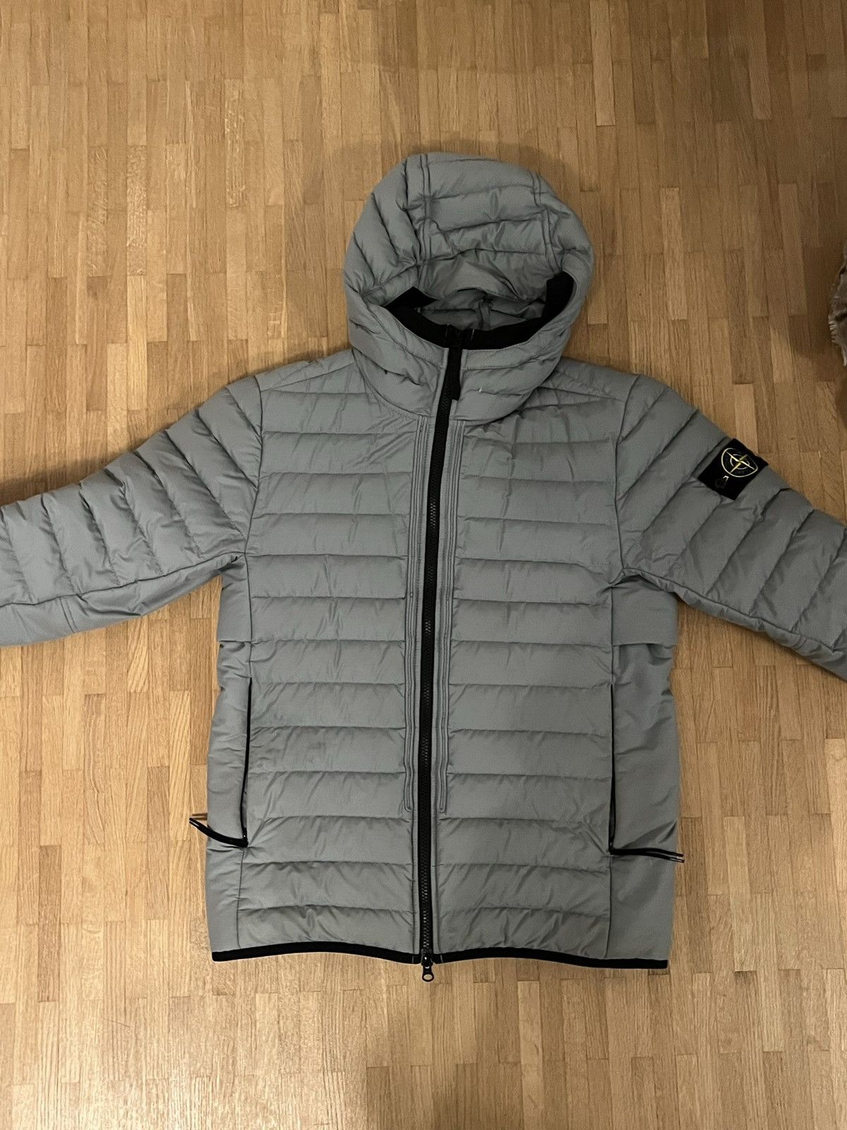 Stone Island Down jacket R-NYLON TELA Jacket Grey